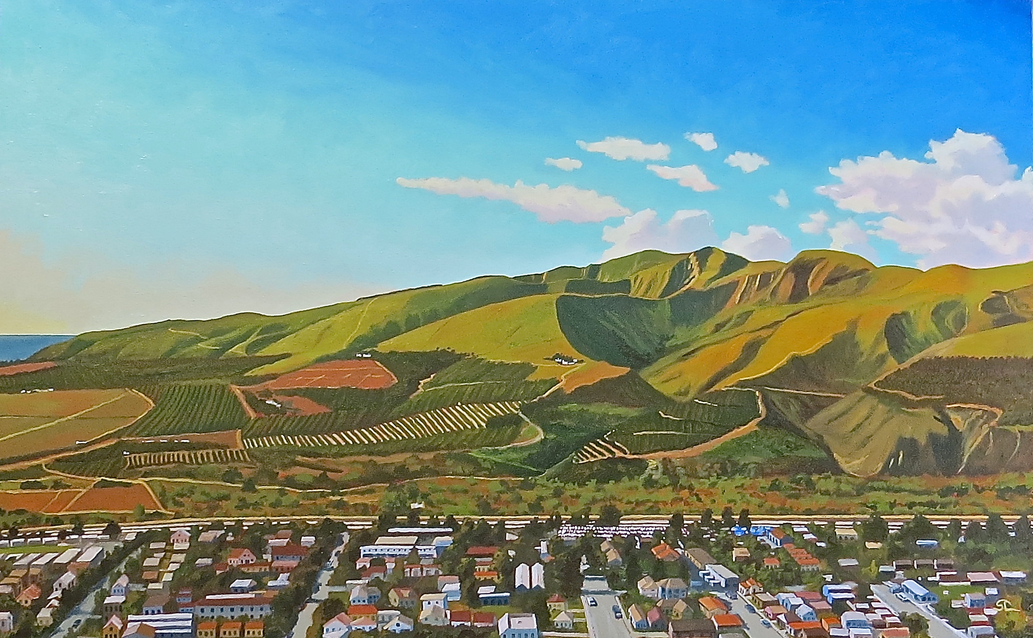 "Springtime at Taylor Ranch" oil on canvas 30 x 48