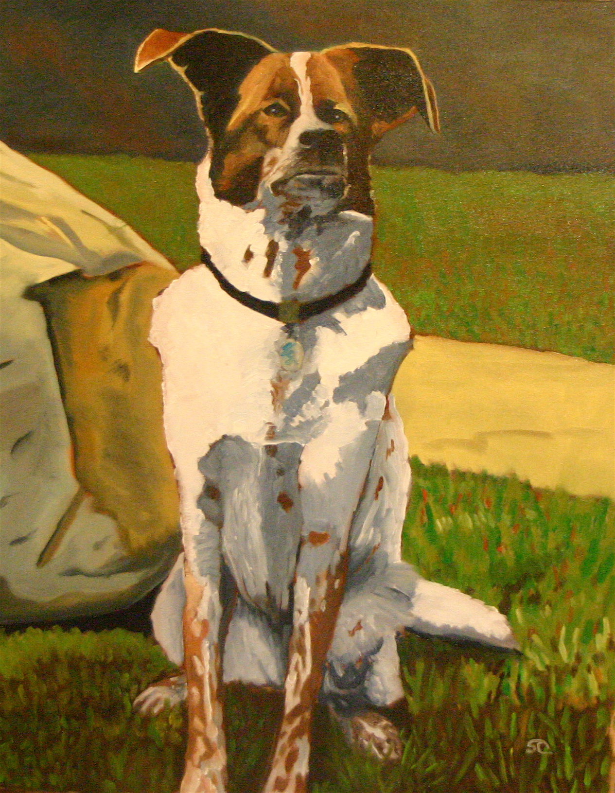 "Calli" oil on canvas 24 x 30  Thompson family collection