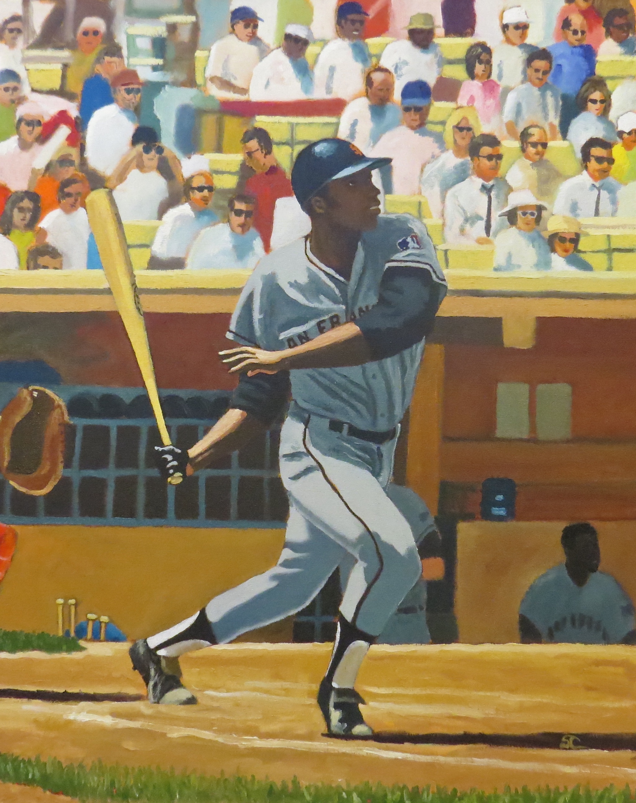 "McCovey" oil on canvas 24 x 30  Stephens family collection