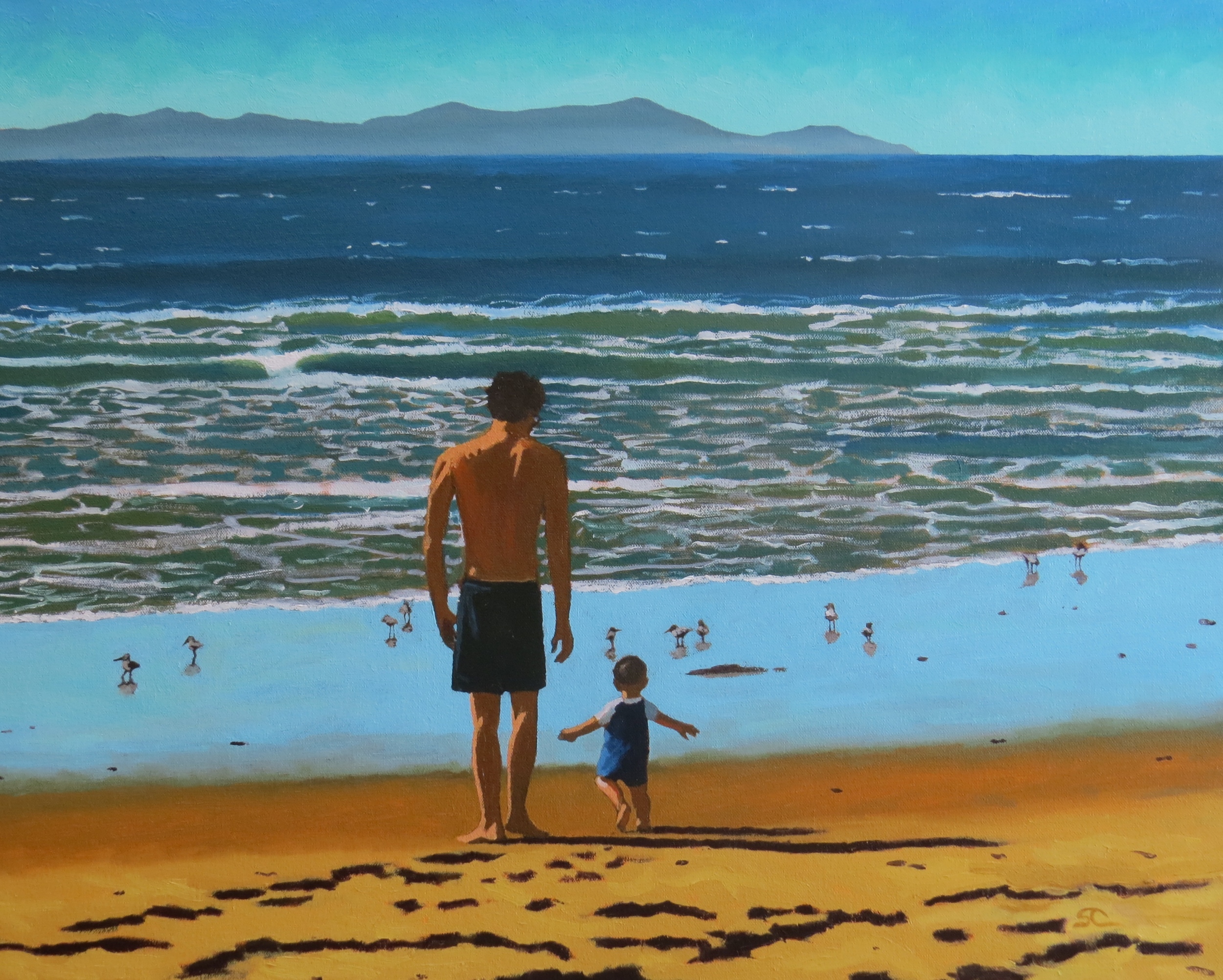 "The Waddler" oil on canvas 24 x 30  Felix family collection