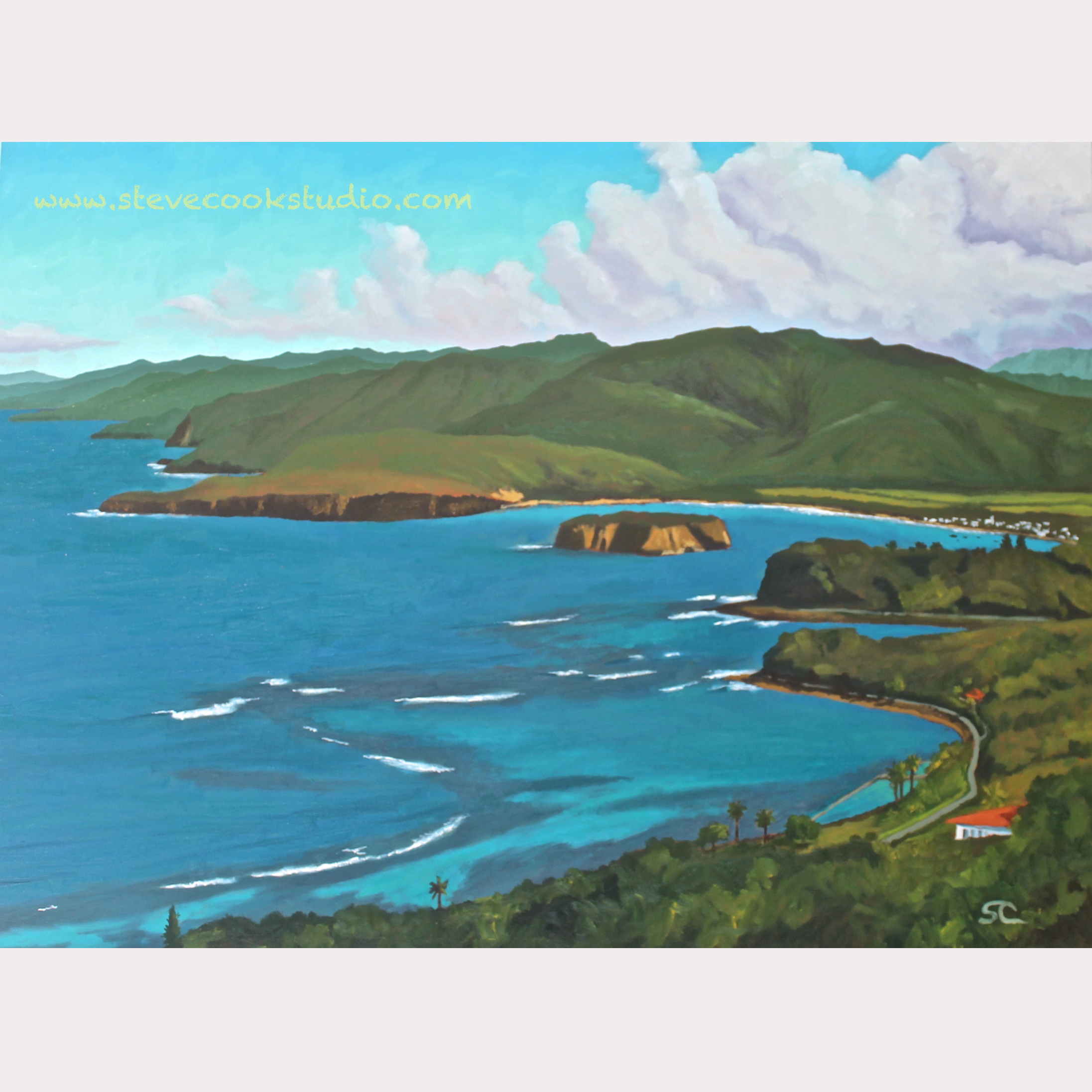 "Port Maria, Jamaica" oil on canvas 30 x 40