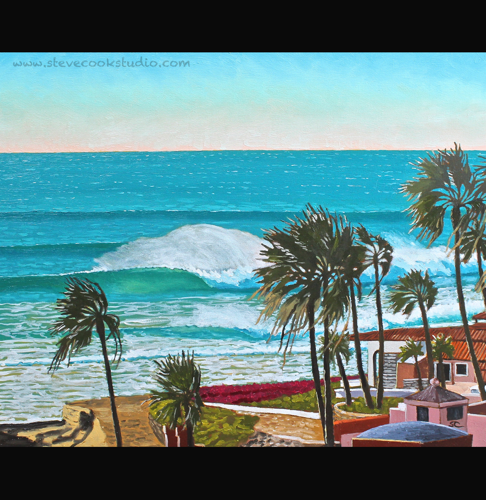 "Offshore Day at Las Gaviotas" oil on canvas 24 x 30