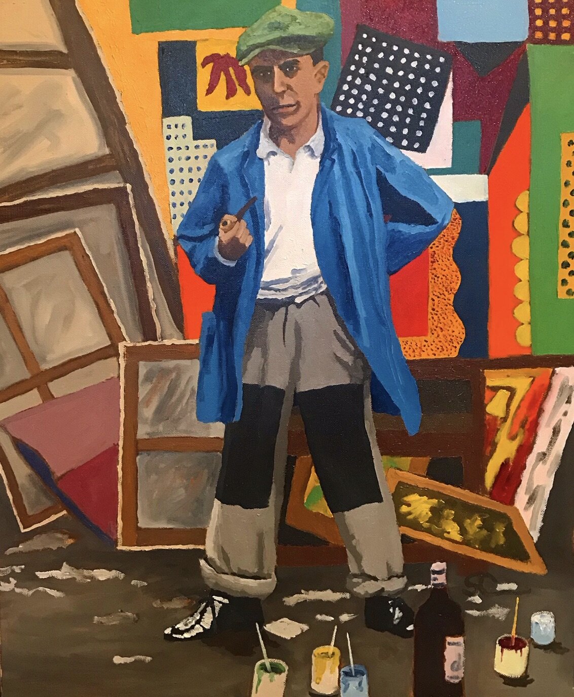  “Young Pablo in his Studio” oil on canvas 20x24 