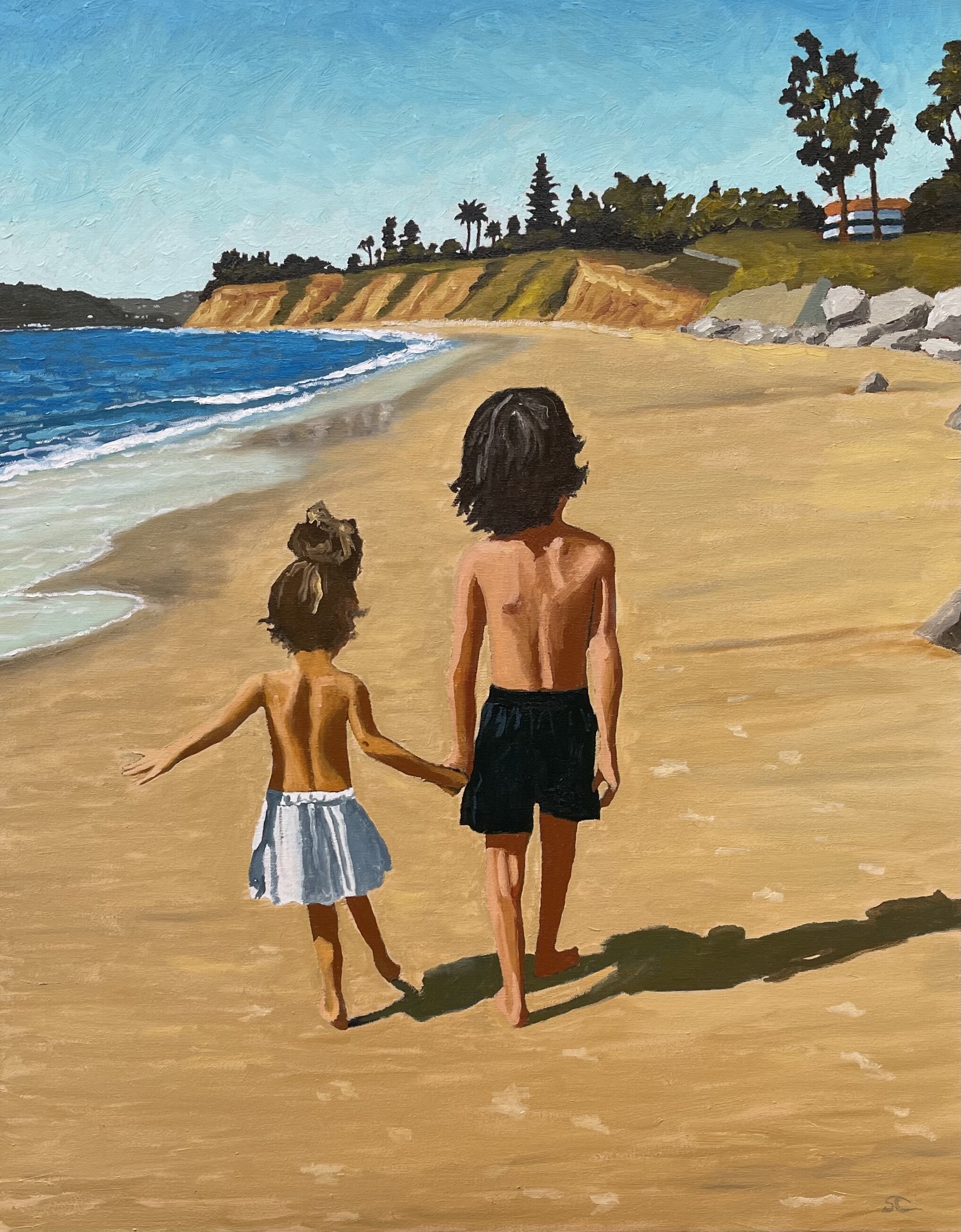 "Eva and Alejandro" oil on canvas 24x30