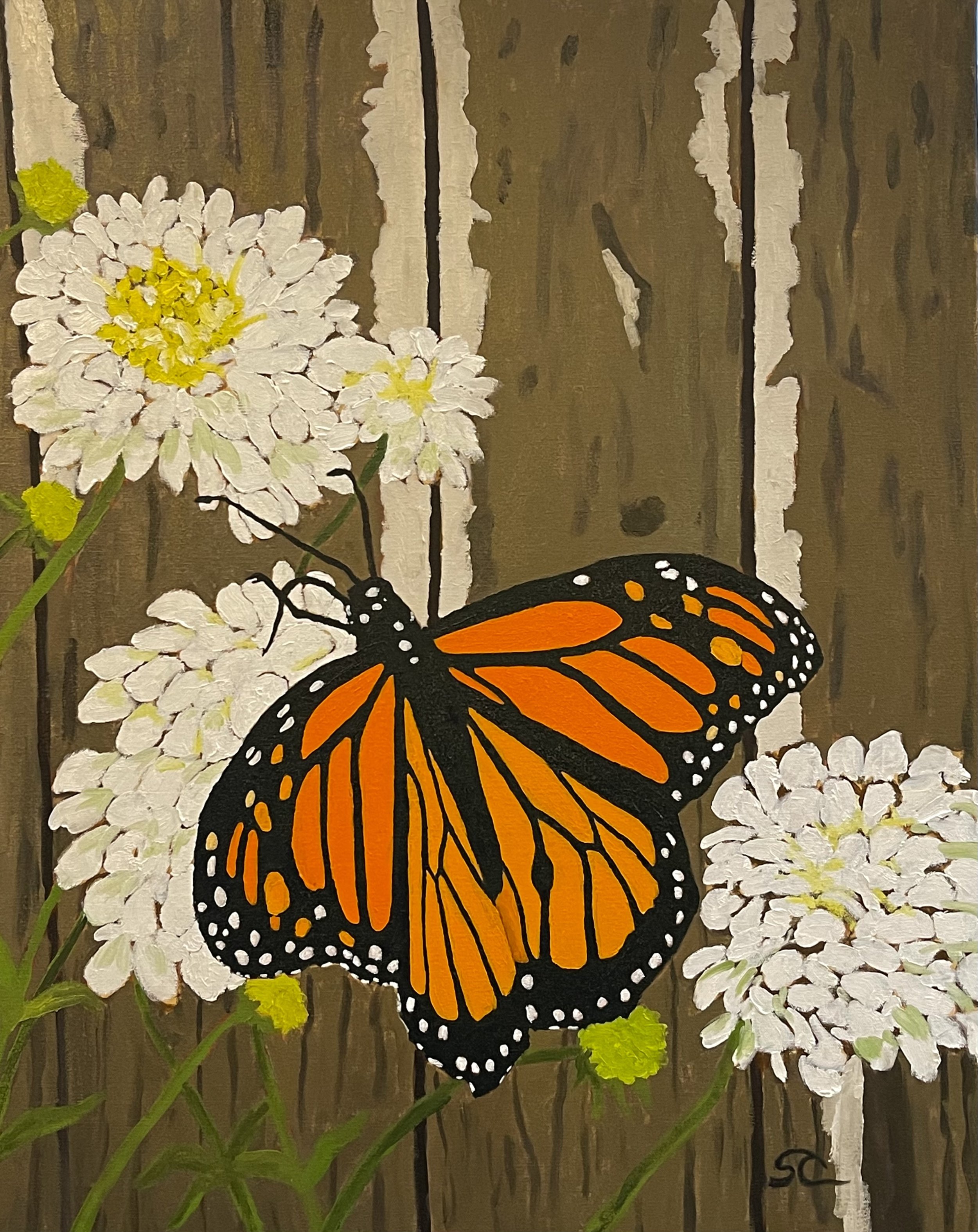 "Monarch" oil on canvas 24x30