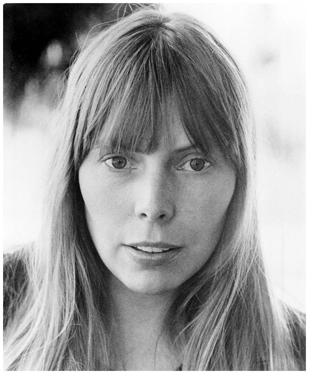 Joni Mitchell in 1972, the year before "Free Man in Paris" was released on the album "Court and Spark"