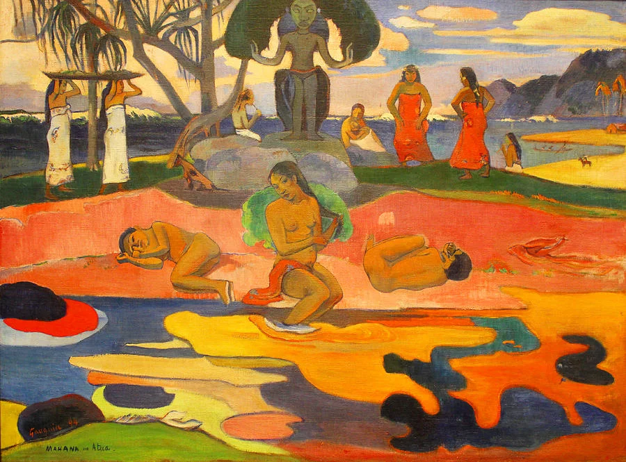 "Day of God," Paul Gauguin, 1894 | Oil paint on canvas, 2′ 3″ x 3′ 0″