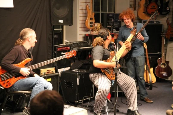 Performing with Michael Manring and Sergio Groove