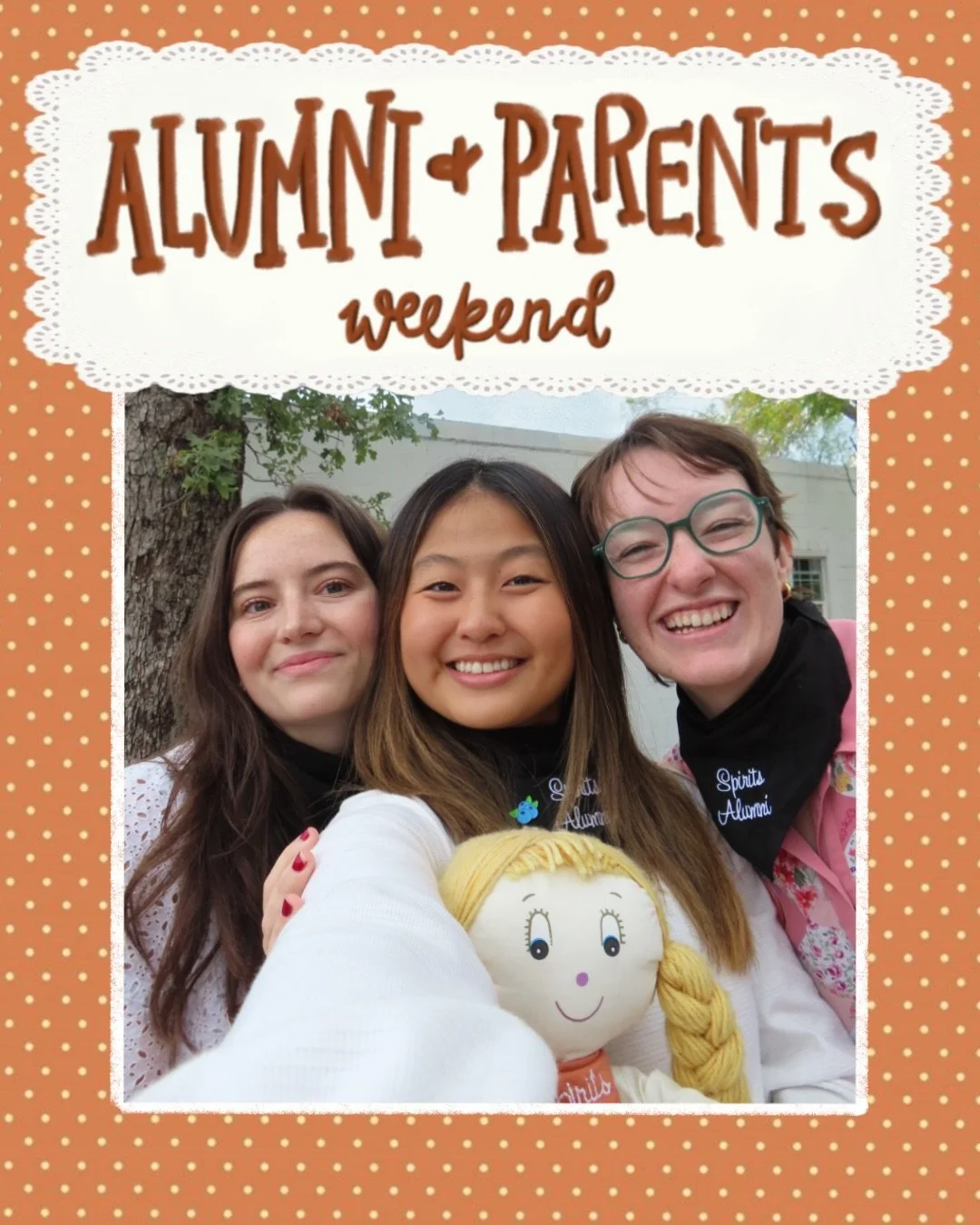 Throwback to Alumni + Parents Weekend! ❤️&zwj;🔥
C there Is a bond W Y

Thank you @lucyy.katz for this post!