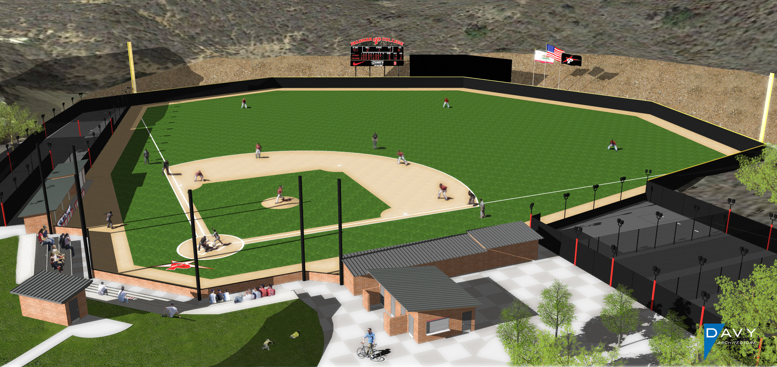 presentation college baseball field