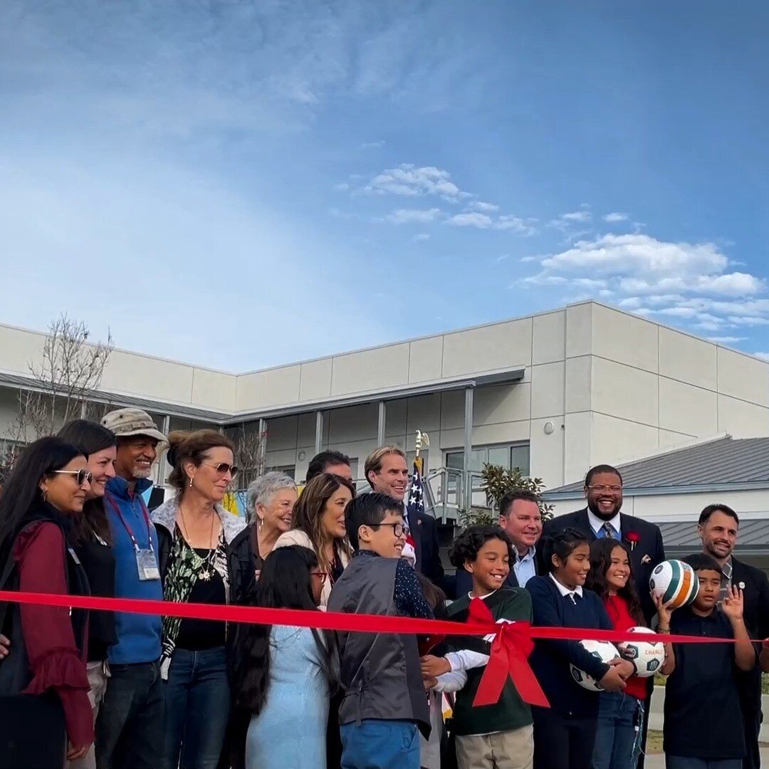 A beautiful day at the ribbon cutting for Emerson Elementary School!