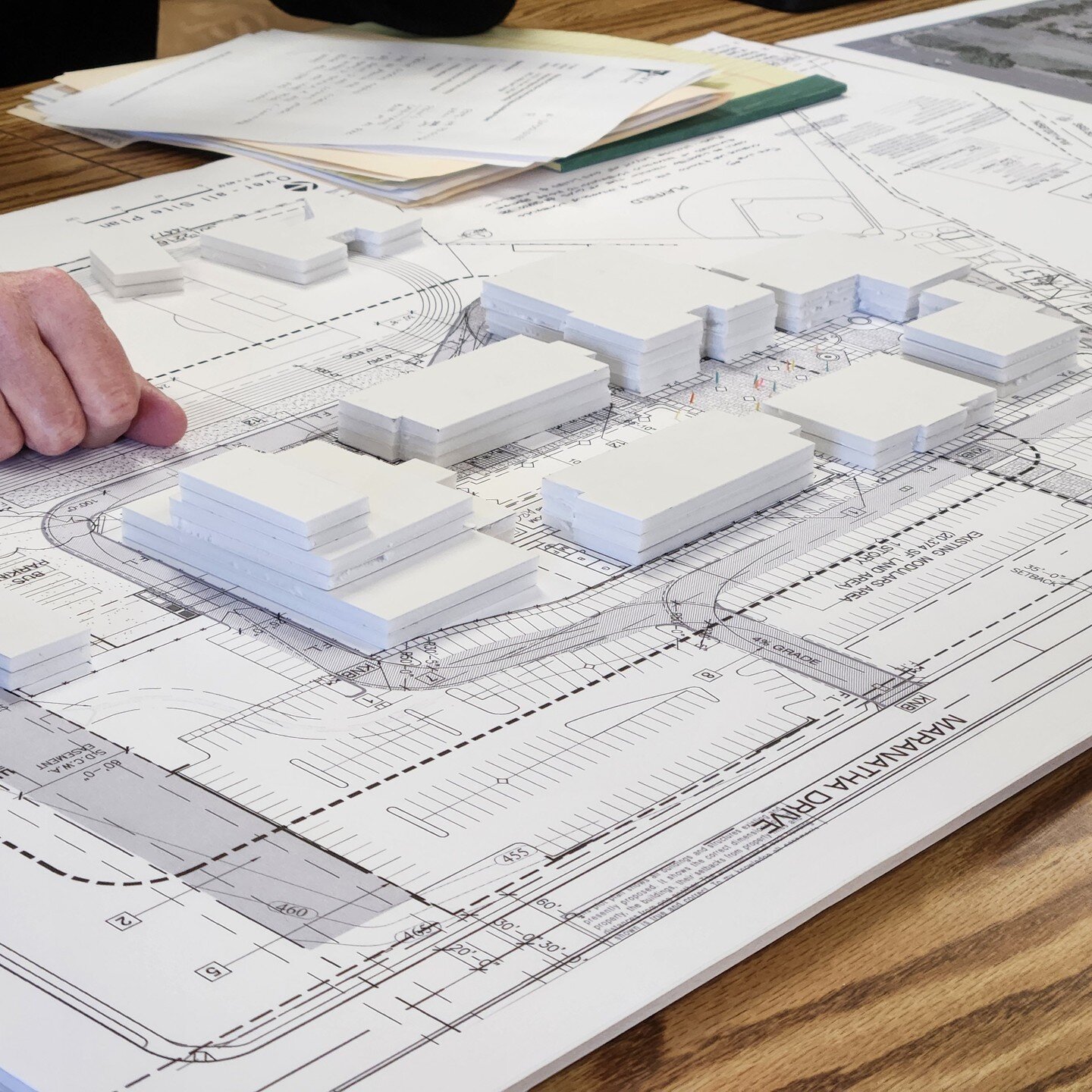 Massing models really help visualize the scale of a project on a site. We recently had a workshop with a local school to work out some #design options. This is part of our commitment to the #education sector. In fact, a part of our team is currently 