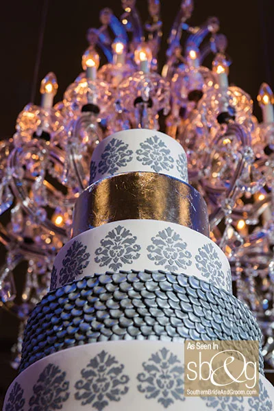 Chandelier wedding cake | Edible Art Bakery of Raleigh