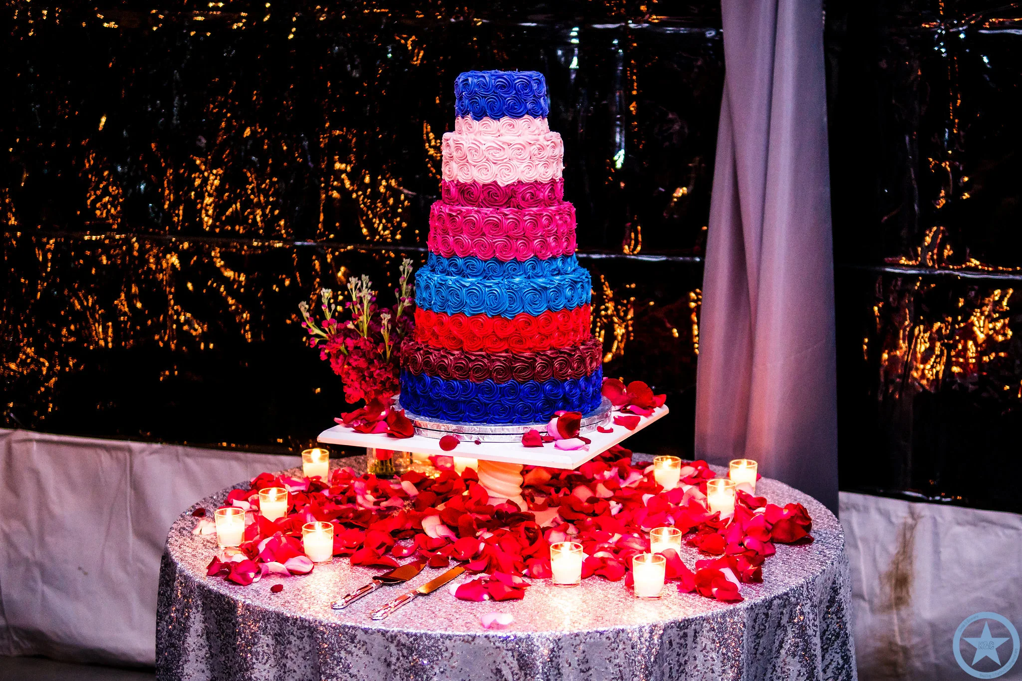 Red Pink And Blue | Edible Art Bakery of Raleigh