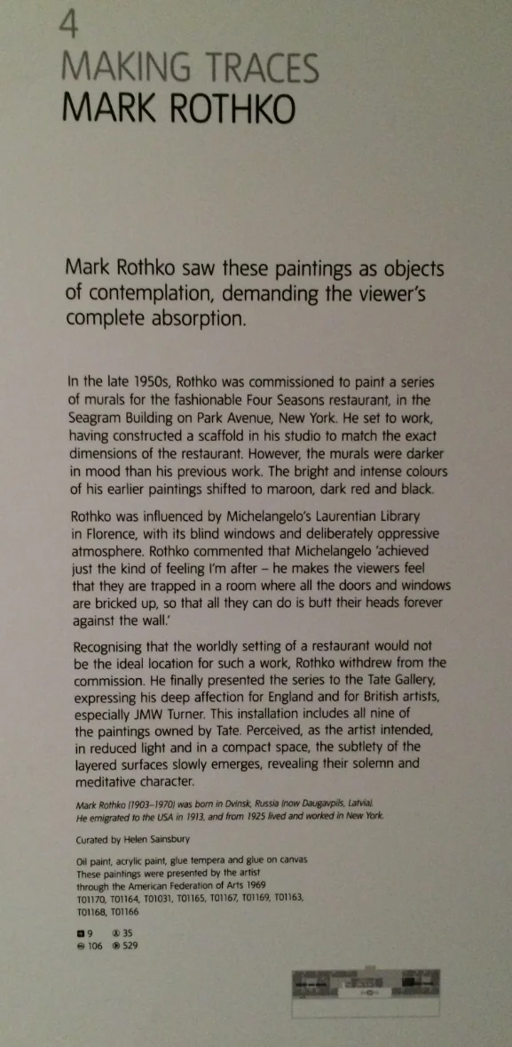Photographed on my iPhone at the Tate Modern, London
