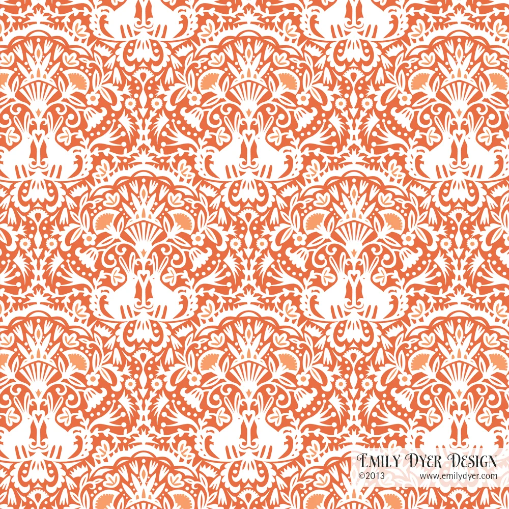 Bunny Love. Cut paper and digital. ©2014 Emily Dyer.