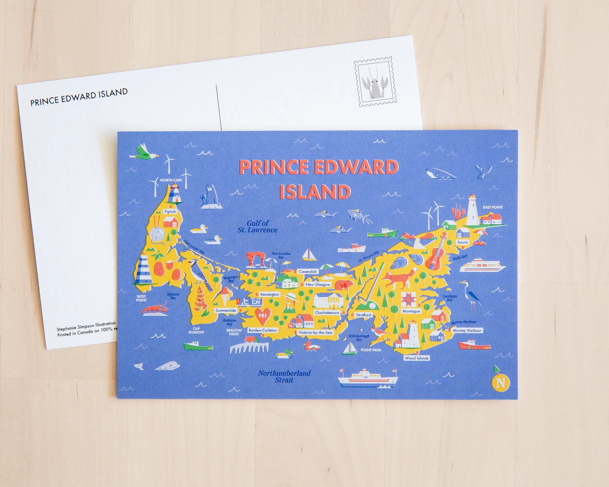 Prince Edward Island Map | Postcard