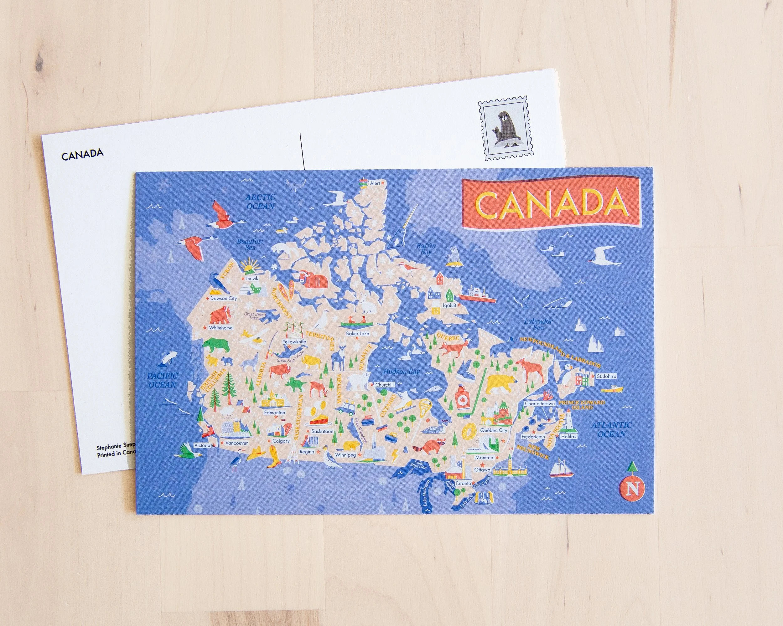 Canada Map | Postcard