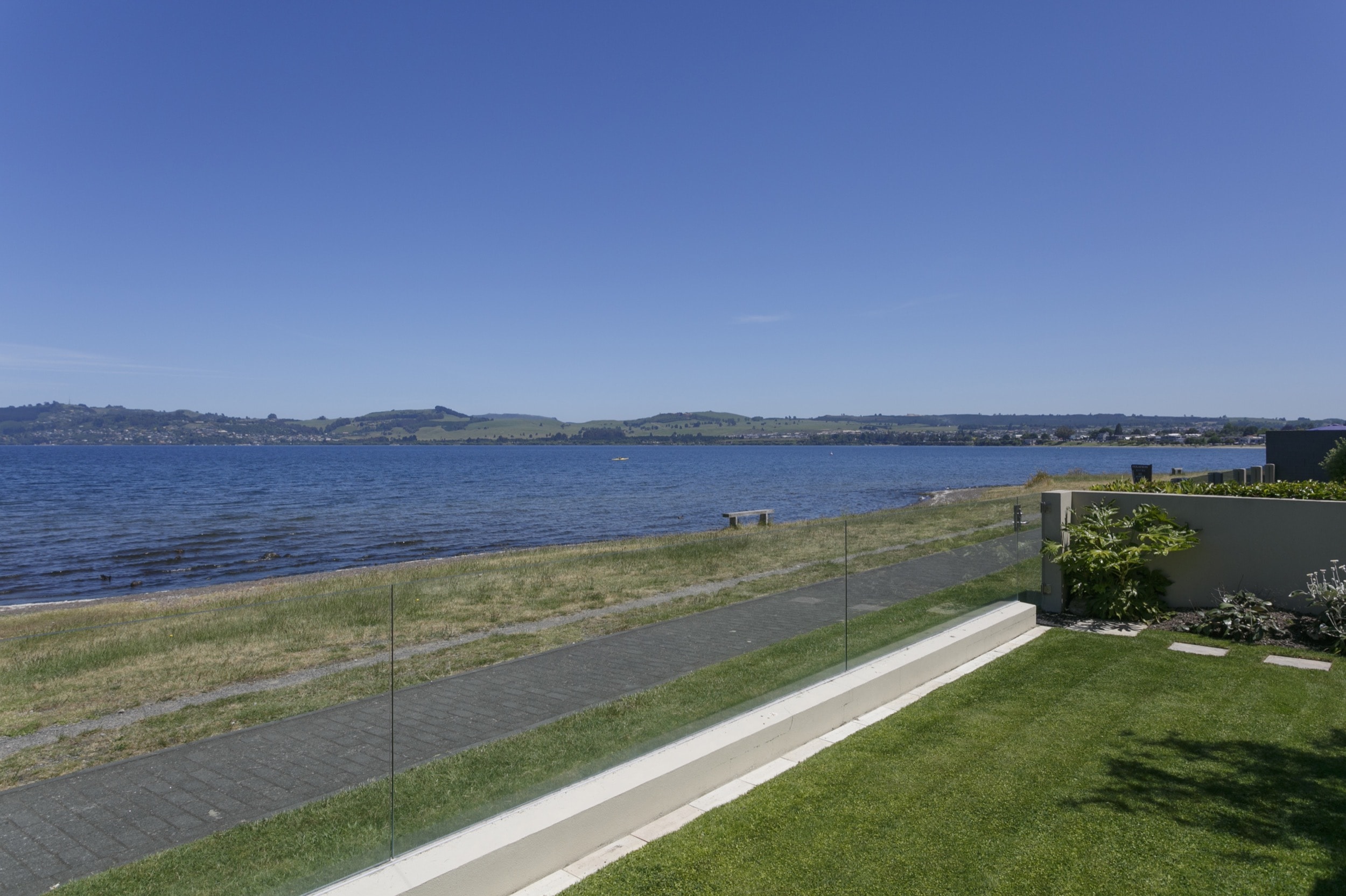 Ground floor two bedroom apartment view of Lake Taupo towards town.jpg