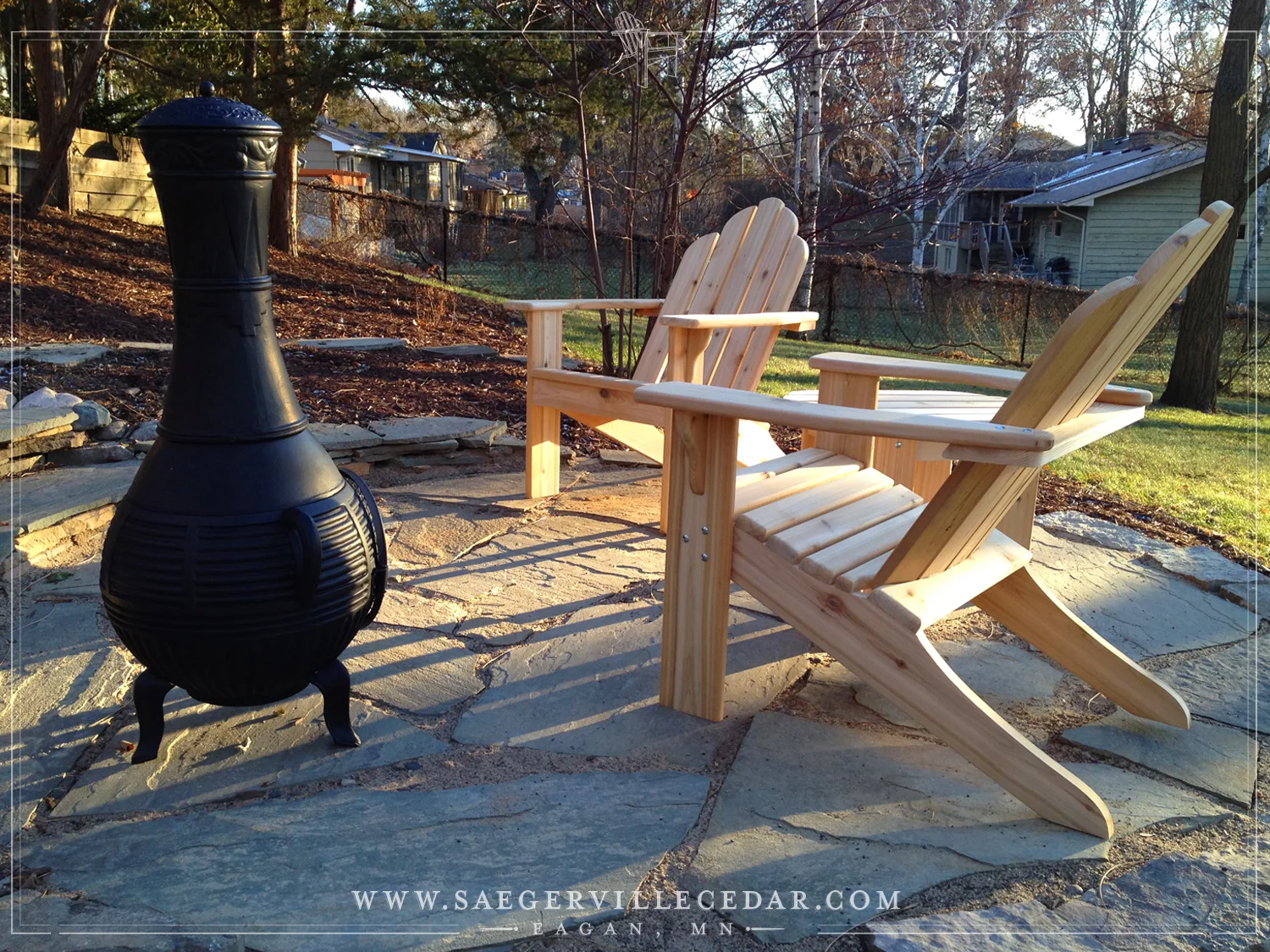 A fire built for two