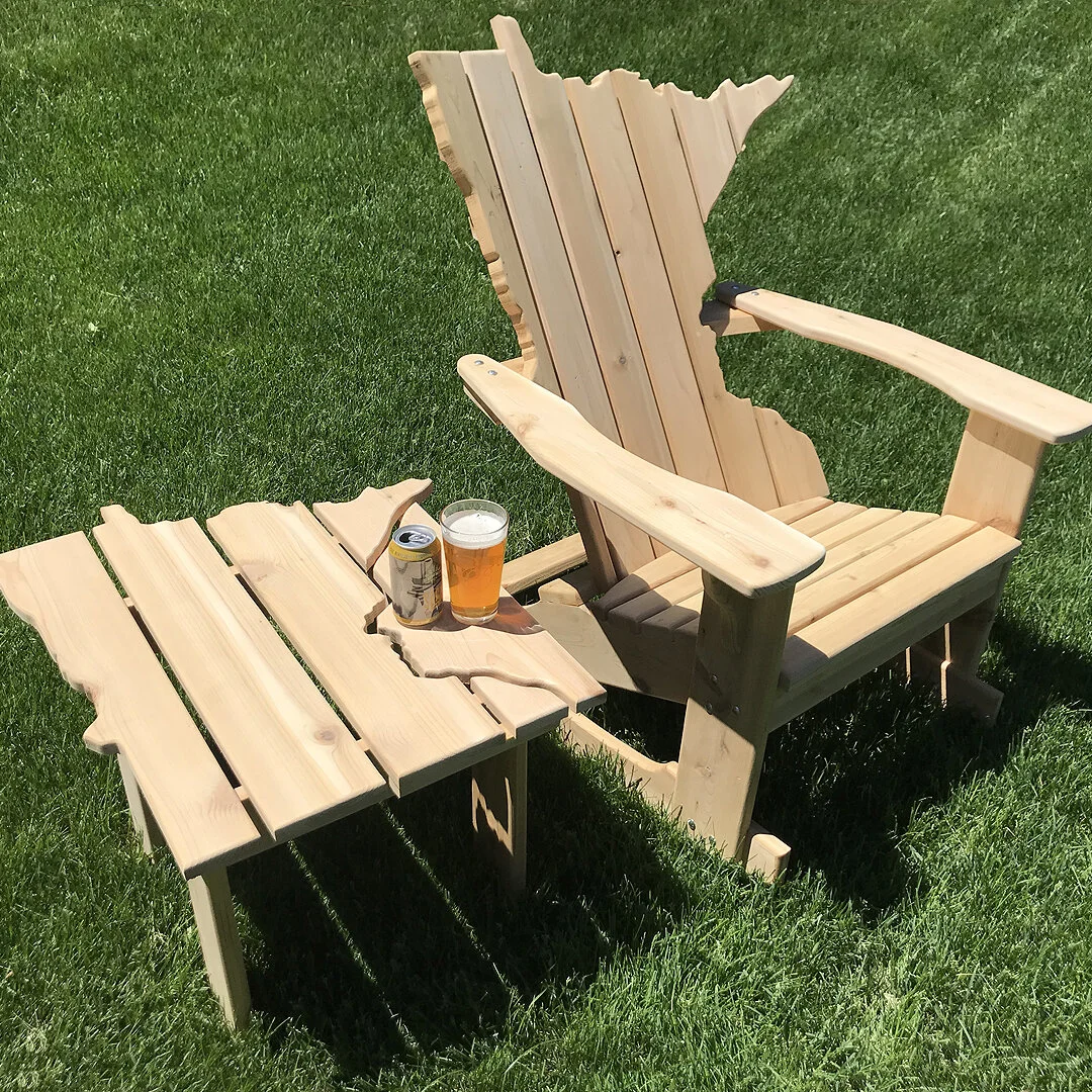 Minnesota Rocker with a Minnesota table