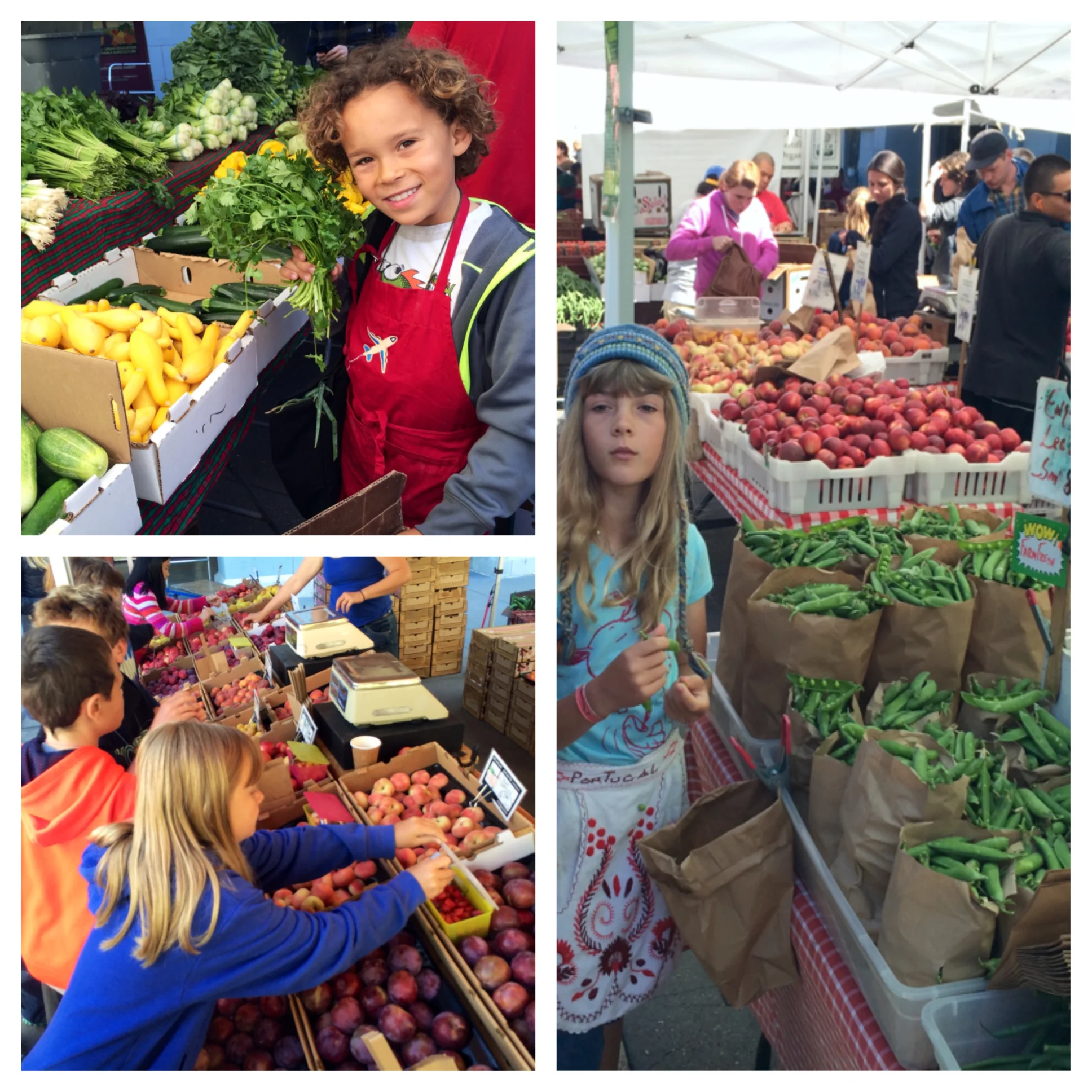 Campers in the farmers market! 