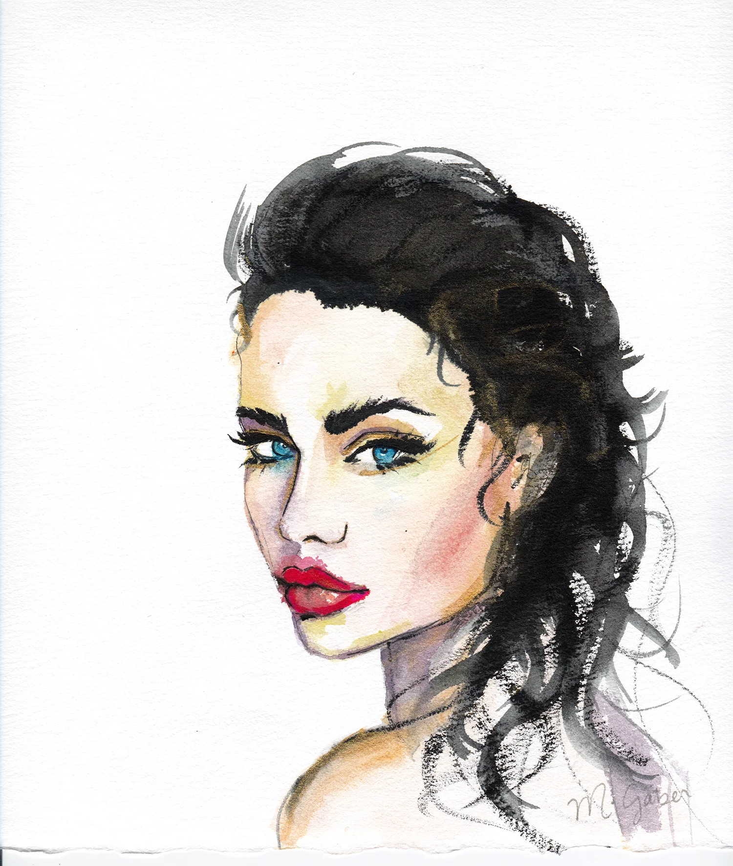 Maryam Gaber-Portrait-Watercolor-Queen-2016 6-1500.jpg