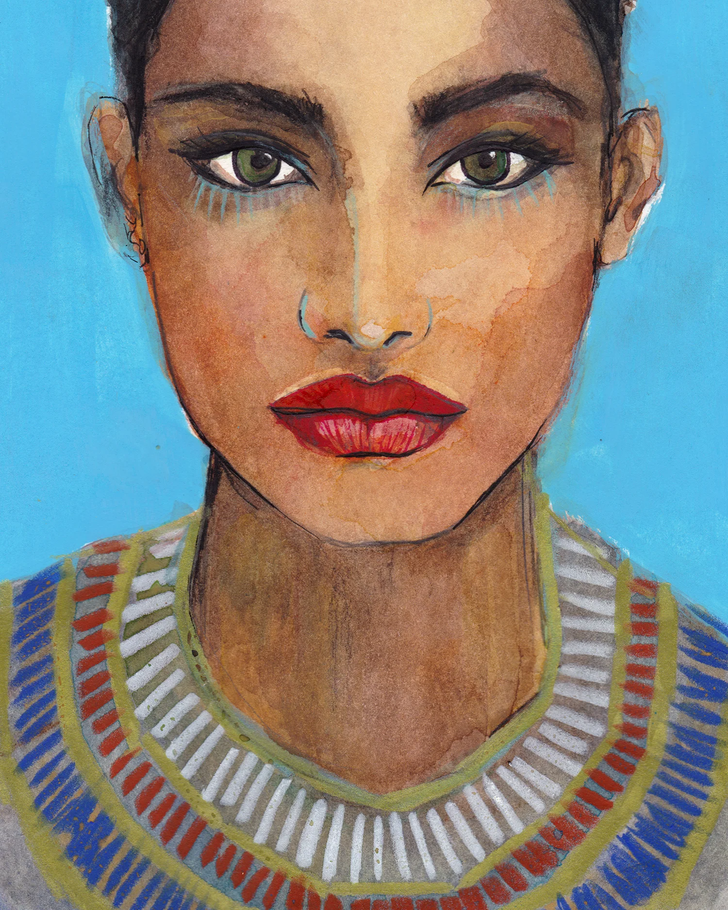 Maryam Gaber-Portrait-Watercolor-Queen1-2016-crop-2000.jpg