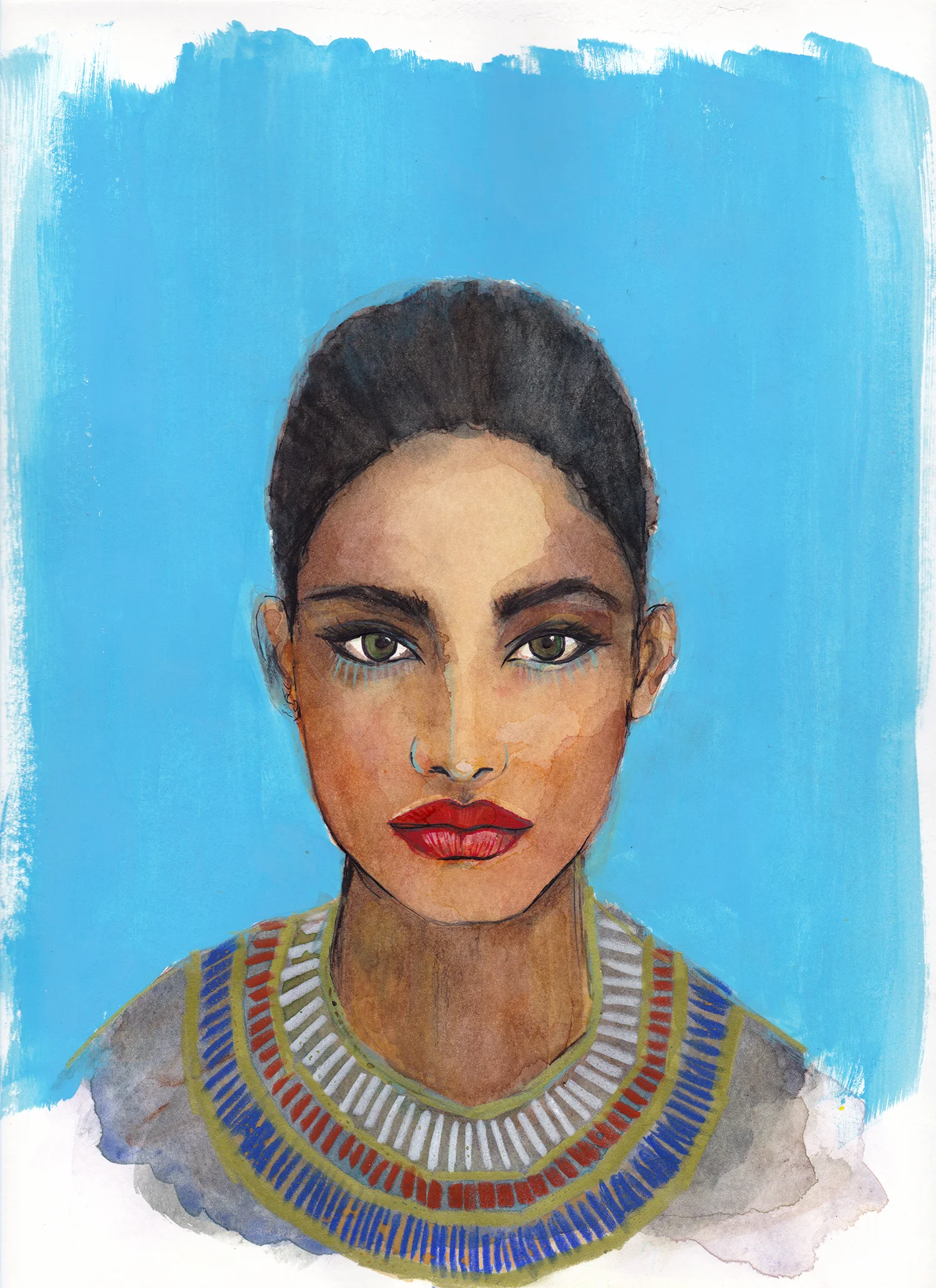 Maryam Gaber-Portrait-Watercolor-Queen1-2016--1500.jpg