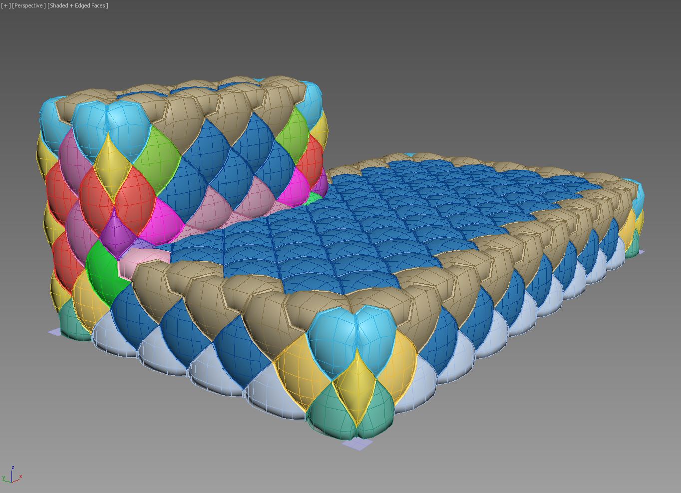 Individual tufted components