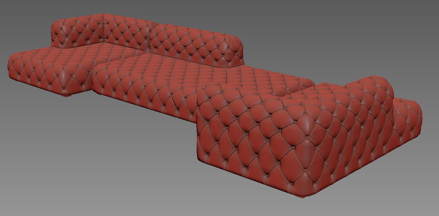 3 sofas using the same modifier stack method. Some of the inside corners are a bit weird, but they're close enough for my purpose.