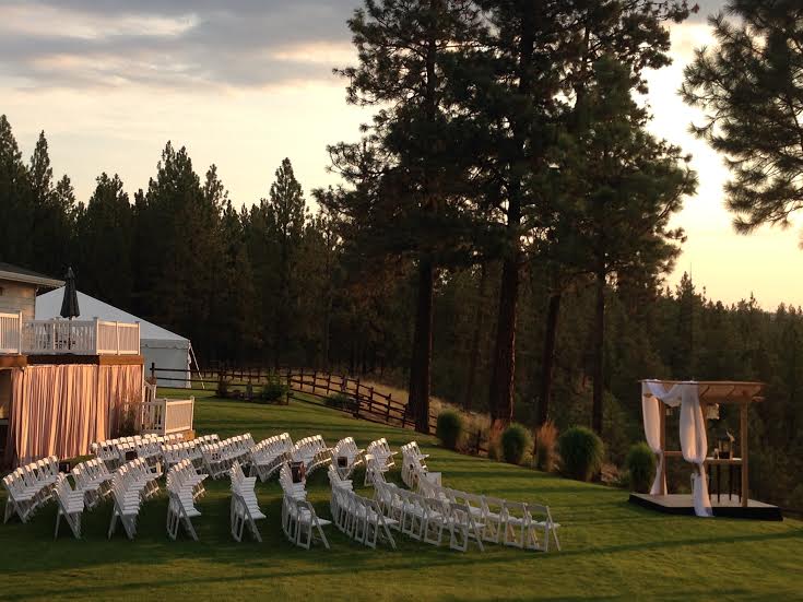 View of ceremony seating
