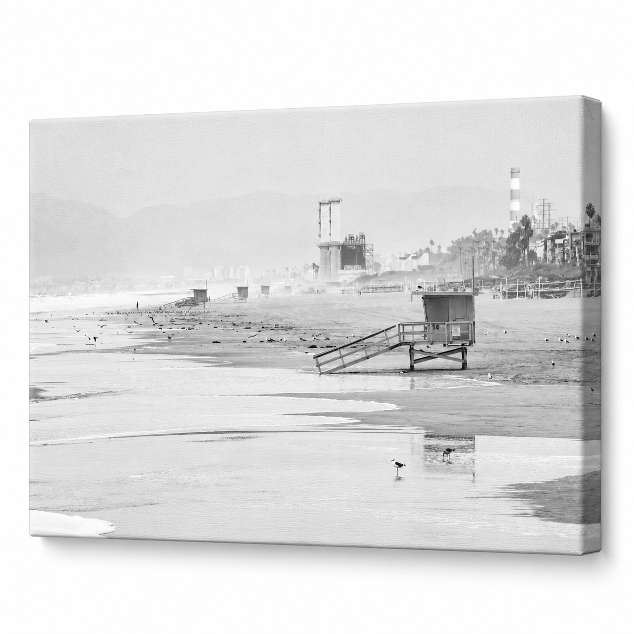 Foggy Beach Lifeguard Tower 14 Canvas-5.png