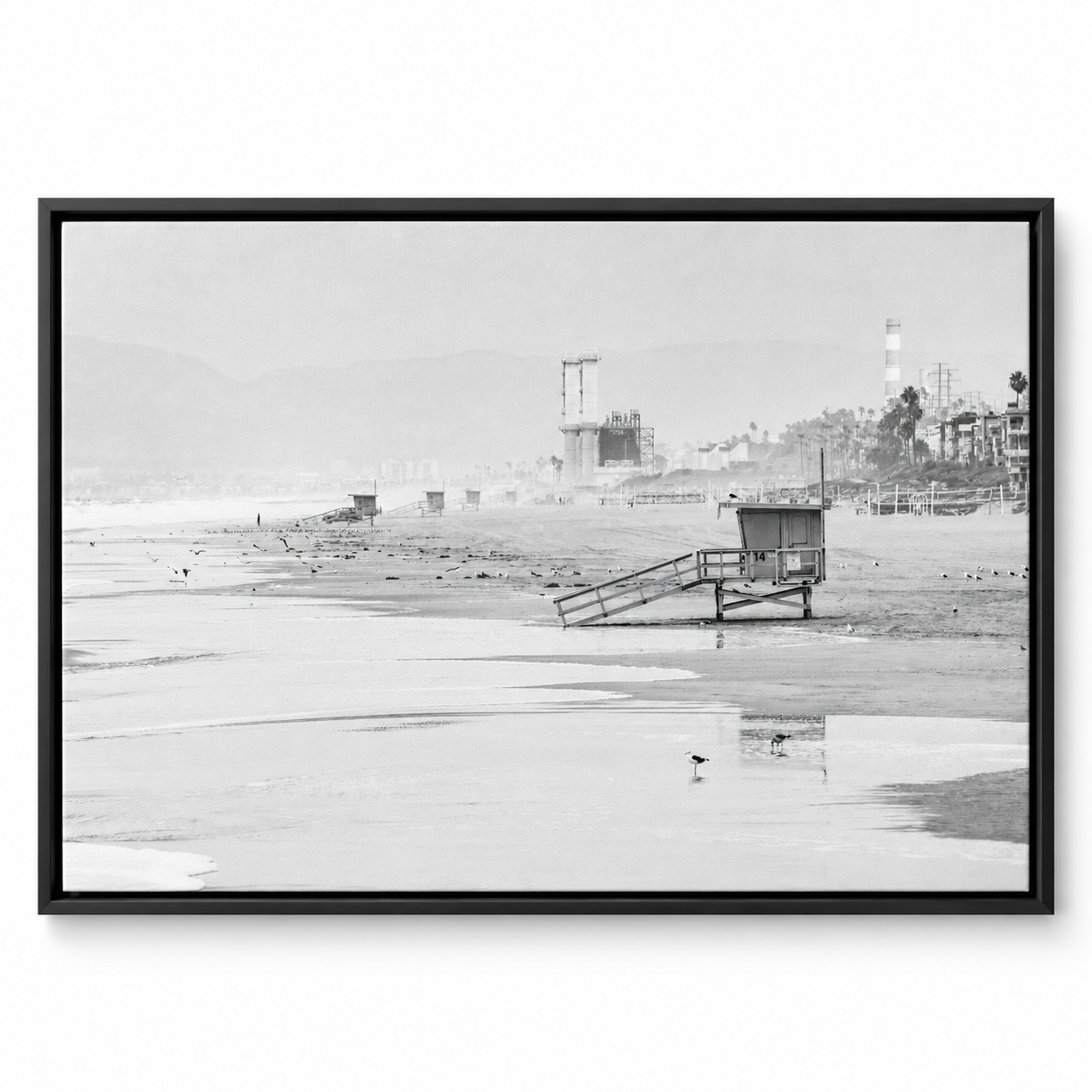 Foggy Beach Tower 14 Framed Photograph-4.png