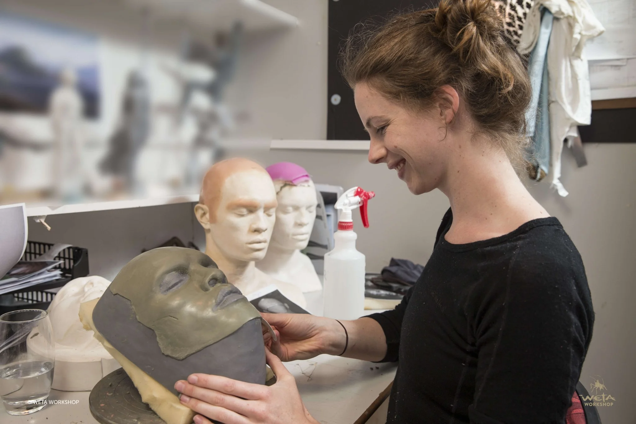 Sculpting prosthetics for Ghost in the Shell (2017)