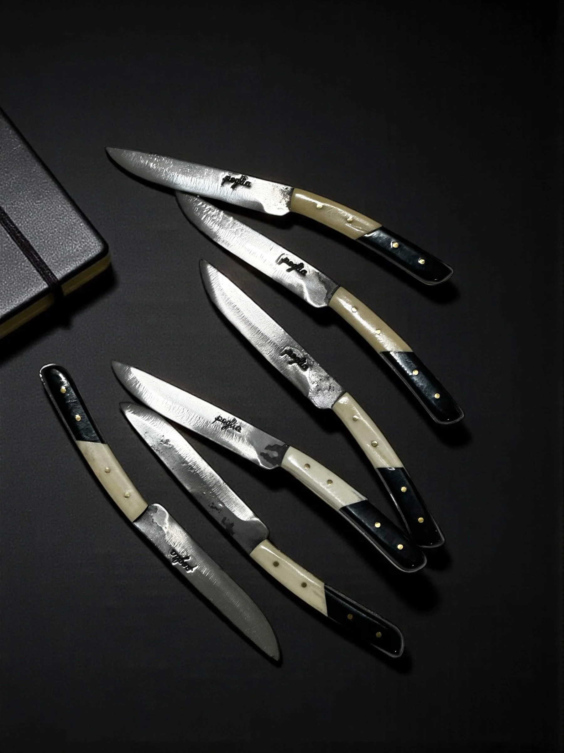 Poglia Set of 6 table knives.JPG