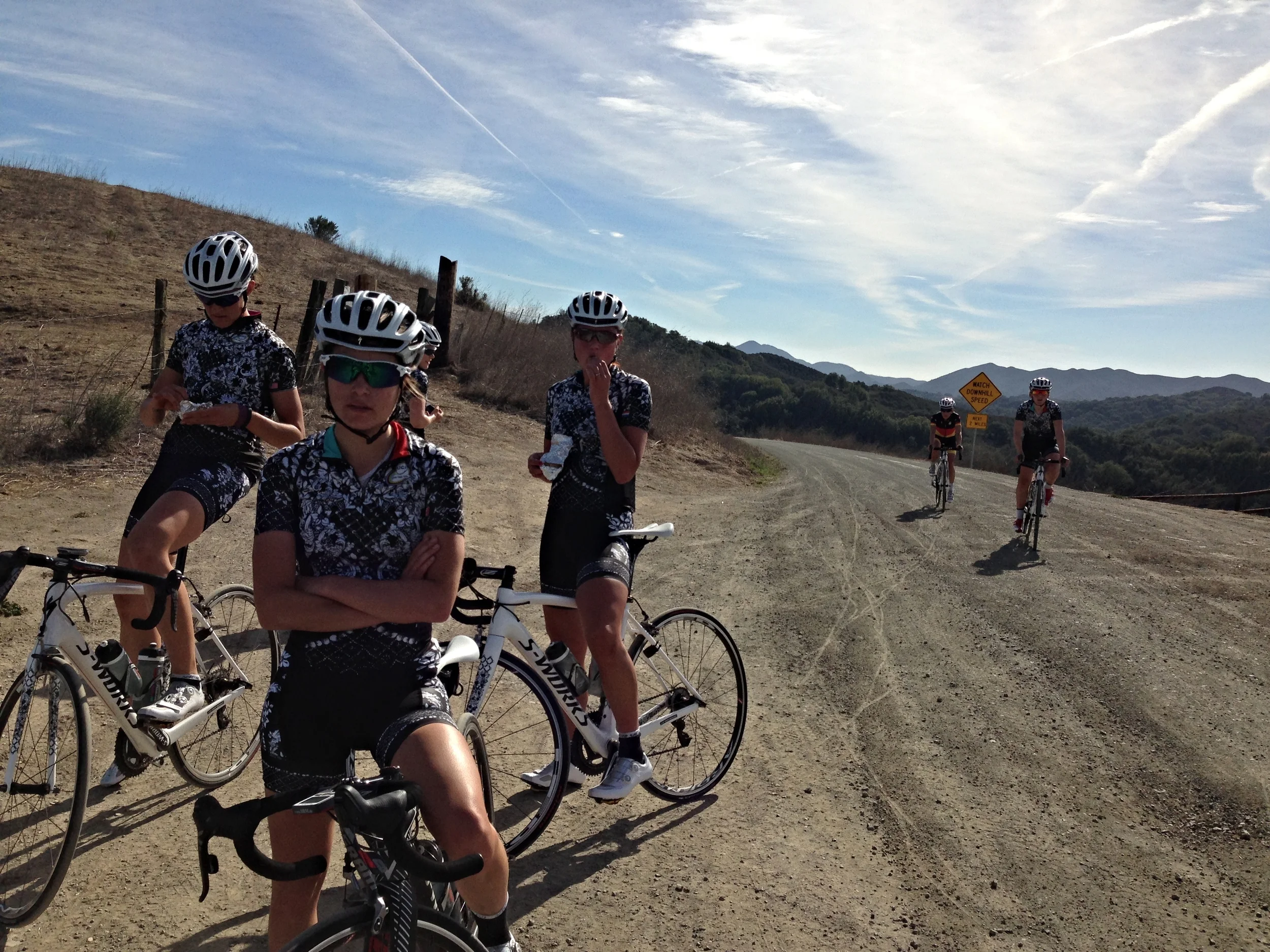 At the top of Santa Rita, if you are in SLO it is a must ride dirt climb. Click here to check out my Strava and see all the routes we took!
