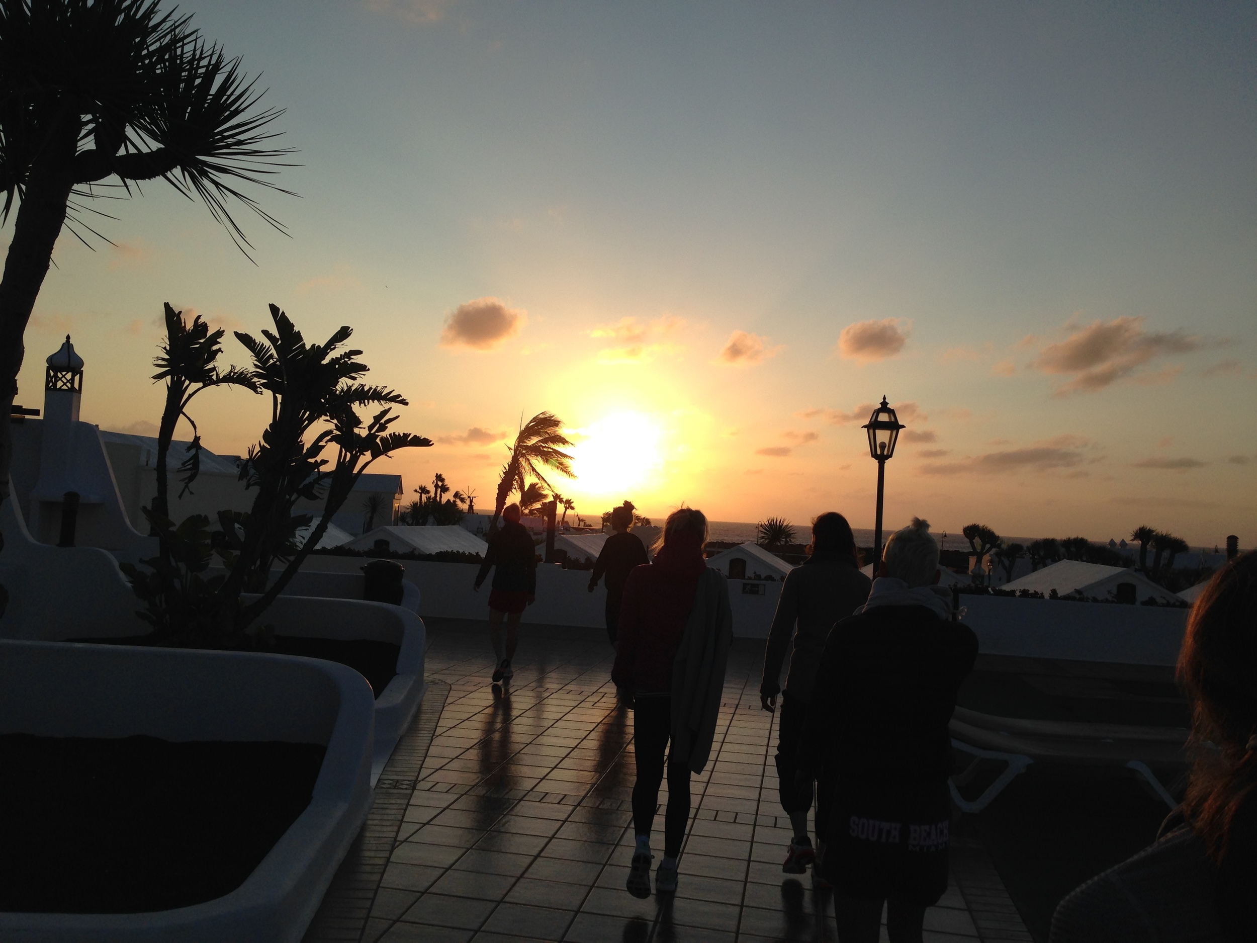I loved the sunrise walk to breakfast after our morning core sessions...and that is saying something because I am not a morning person, but I started to really love the routine!