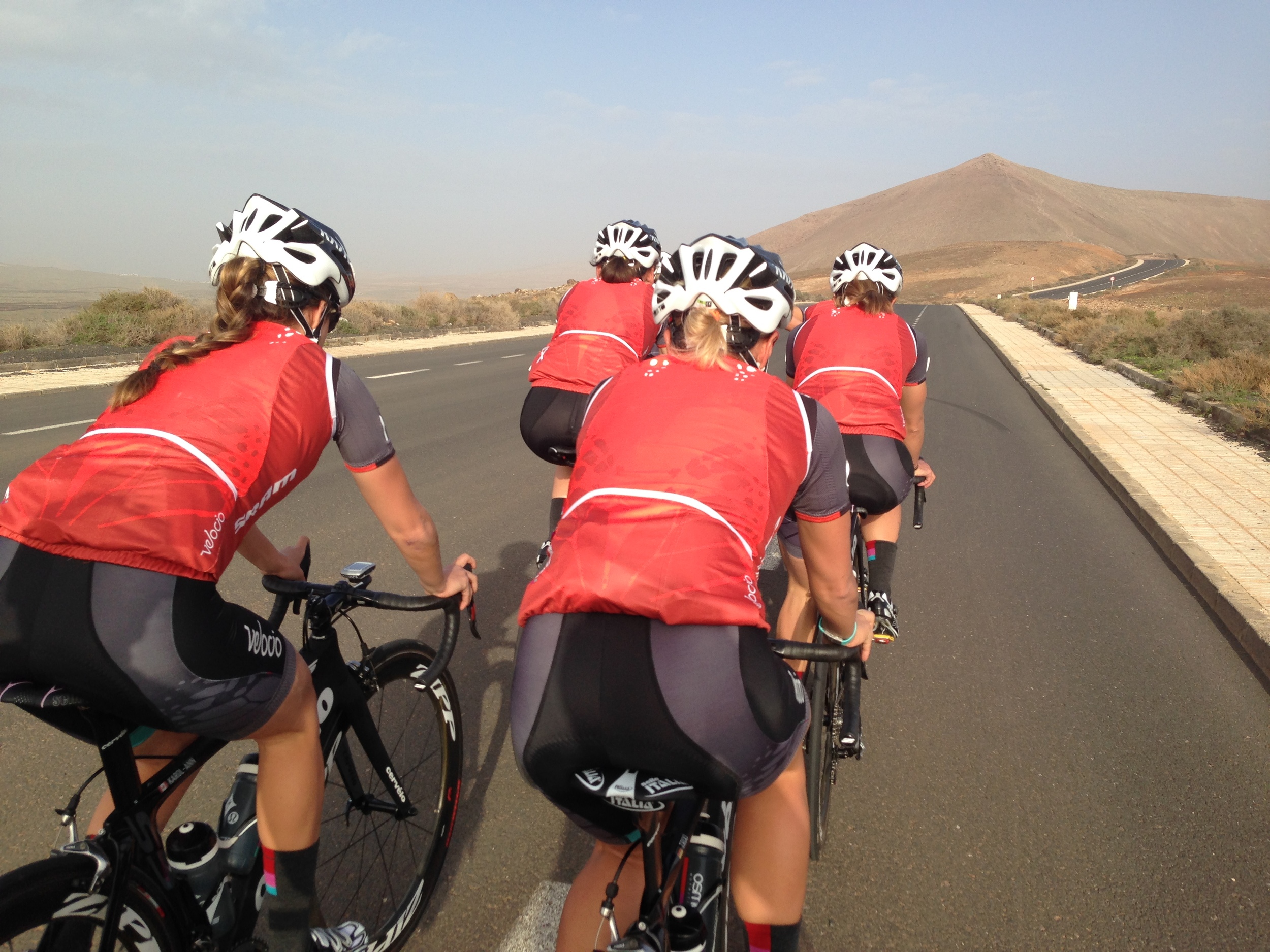 Rockin the red vests!