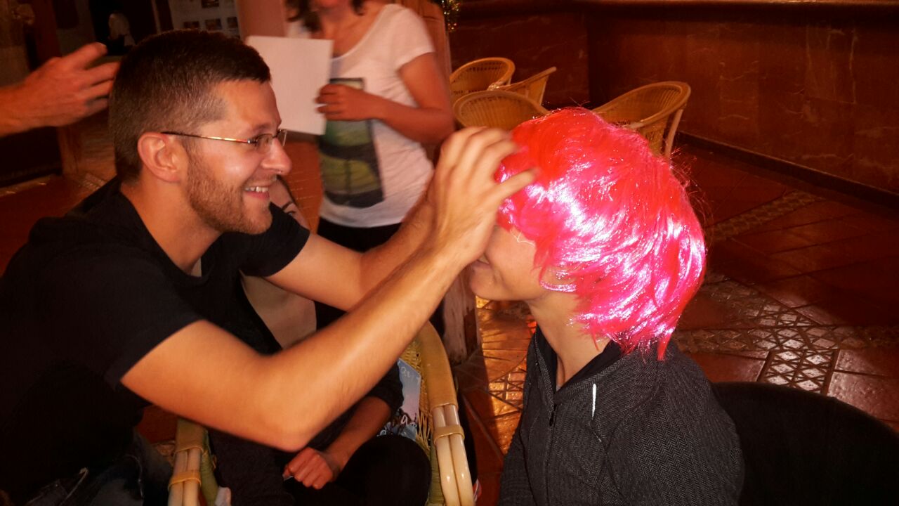 Lars is not only my soigneur but also my hair dresser ;) 