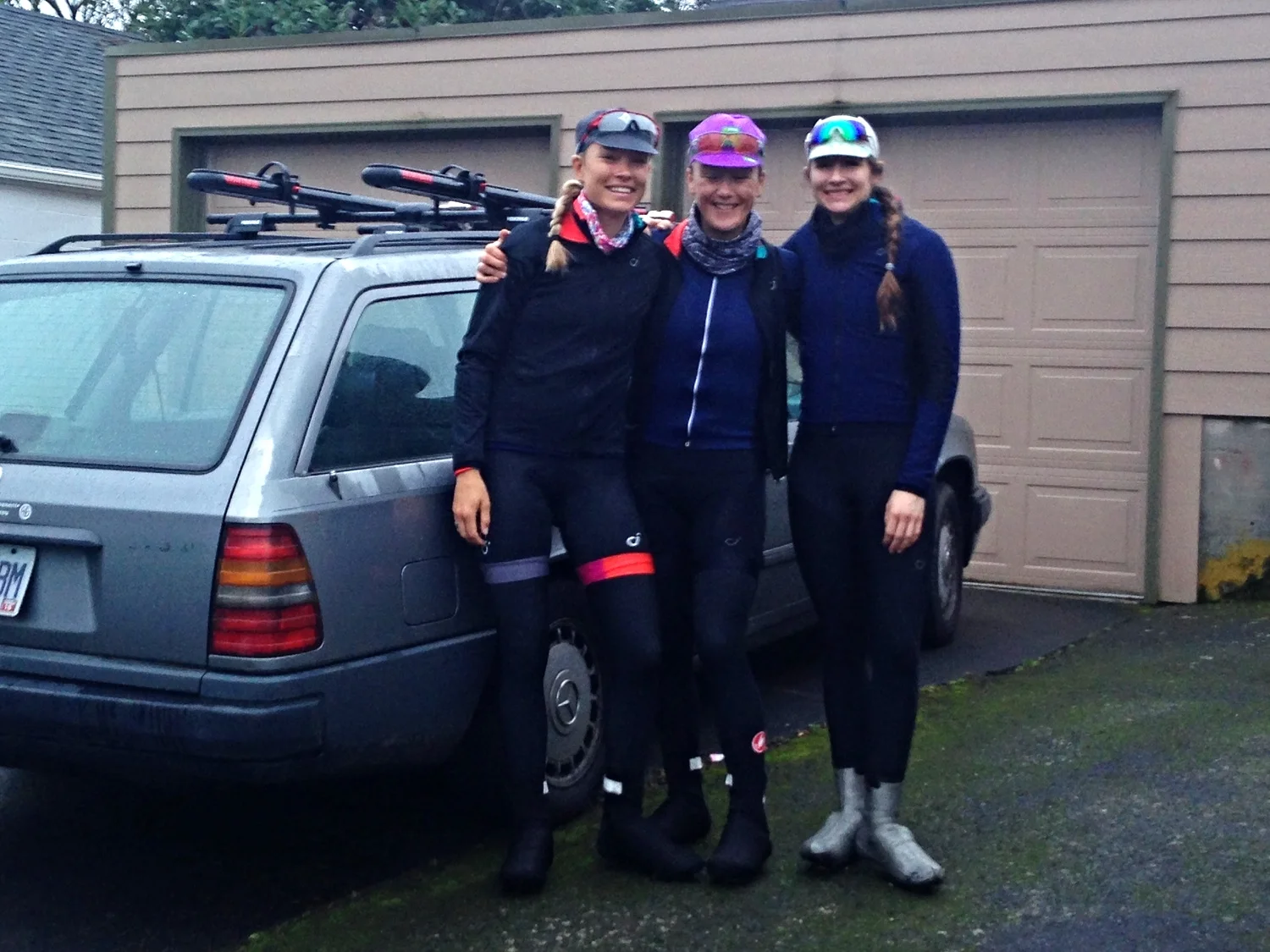 Saying goodbye to Harold (yep, we named the car that Anna-Grace borrowed to pick us up in, good ole Grampy Harold!)