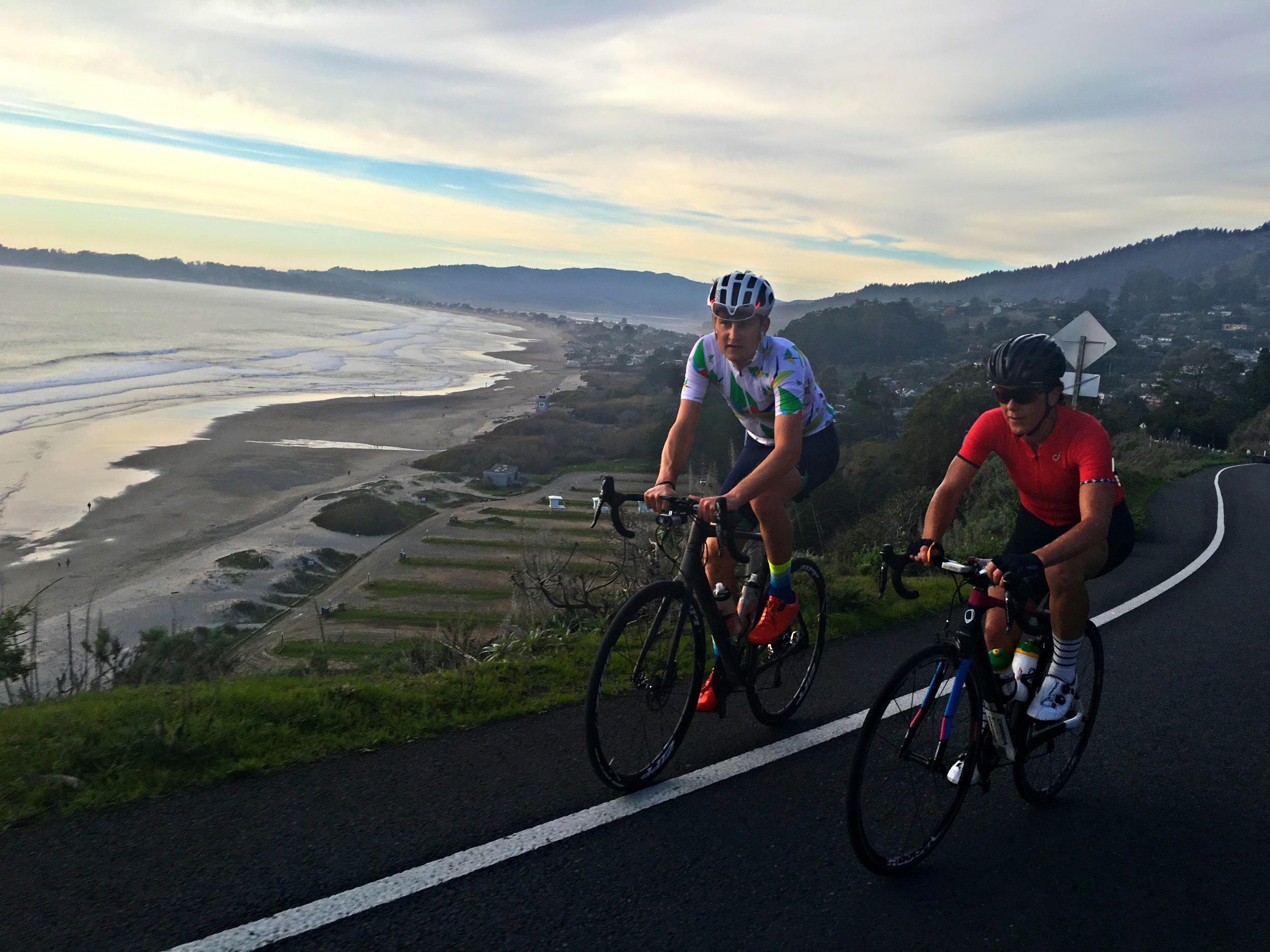 Love that view of Stinson Beach, was fun to incorporate home training roads into our coast adventure this year! So lucky to be able to train on roads like this all the time!