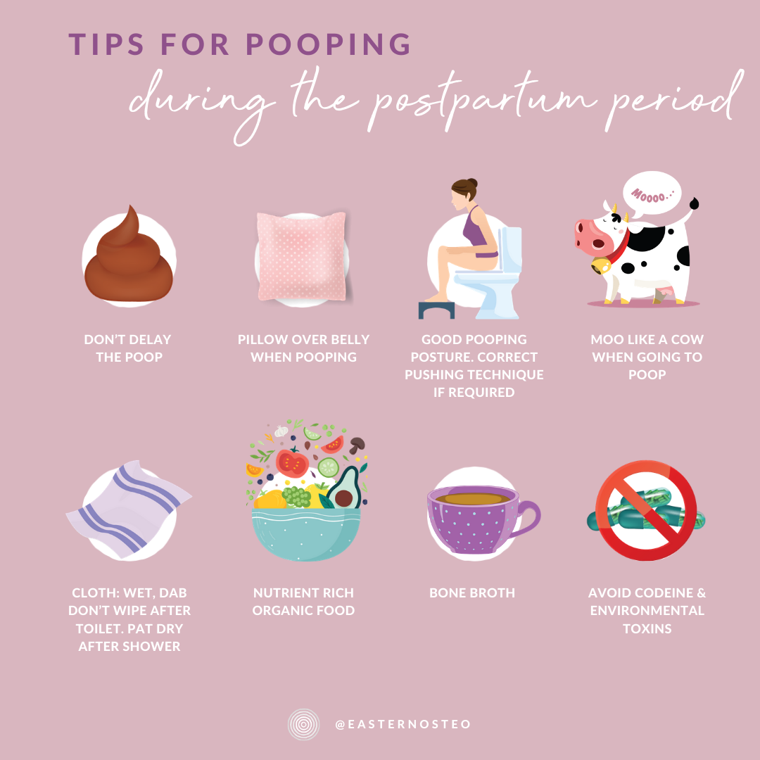 Kate's Tips for Pooping in the Postpartum Period — Eastern Osteopathy
