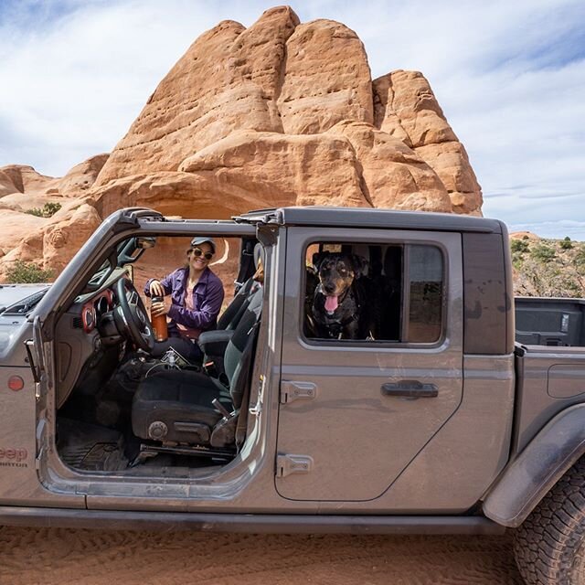 It&rsquo;s been a while but those look like the #Jeep faces of approval.... .
.
.
.
#jeeplife #jeepgladiator #catahoulaleoparddog #catahouligan