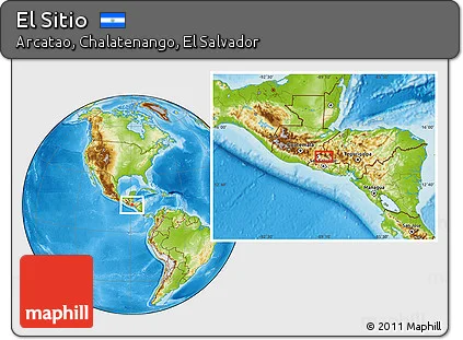 Map of Arcatao, Chalatenango, El Salvador.