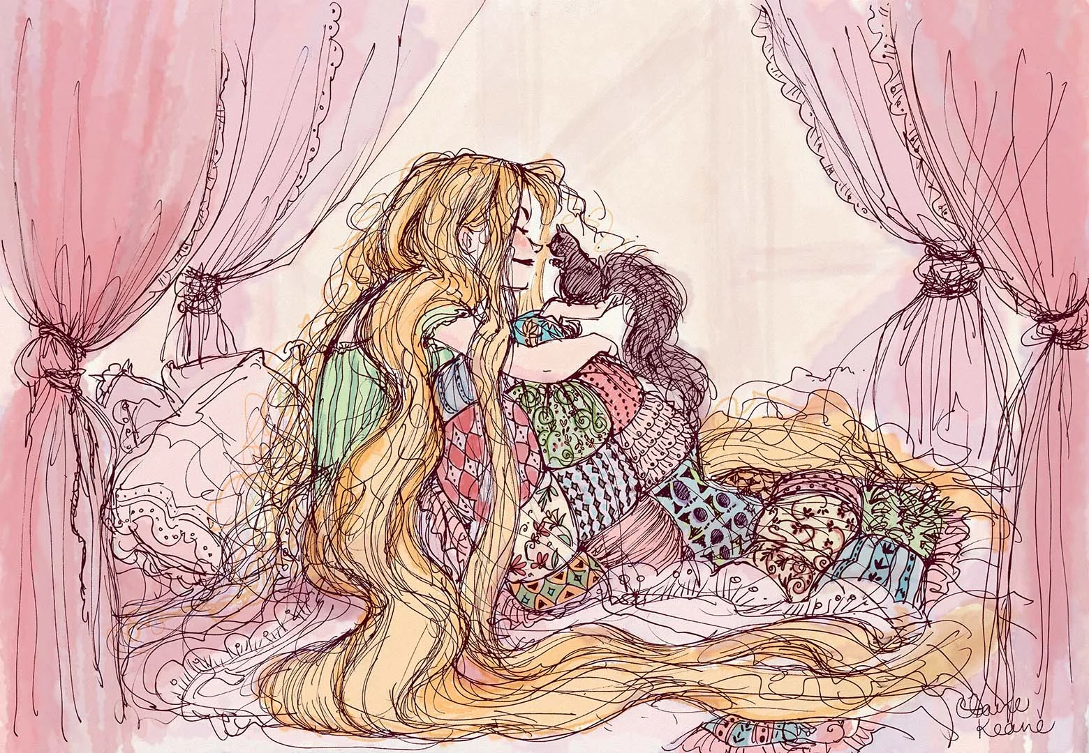 RAPUNZEL WAKING UP // VISUAL DEVELOPMENT FOR TANGLED