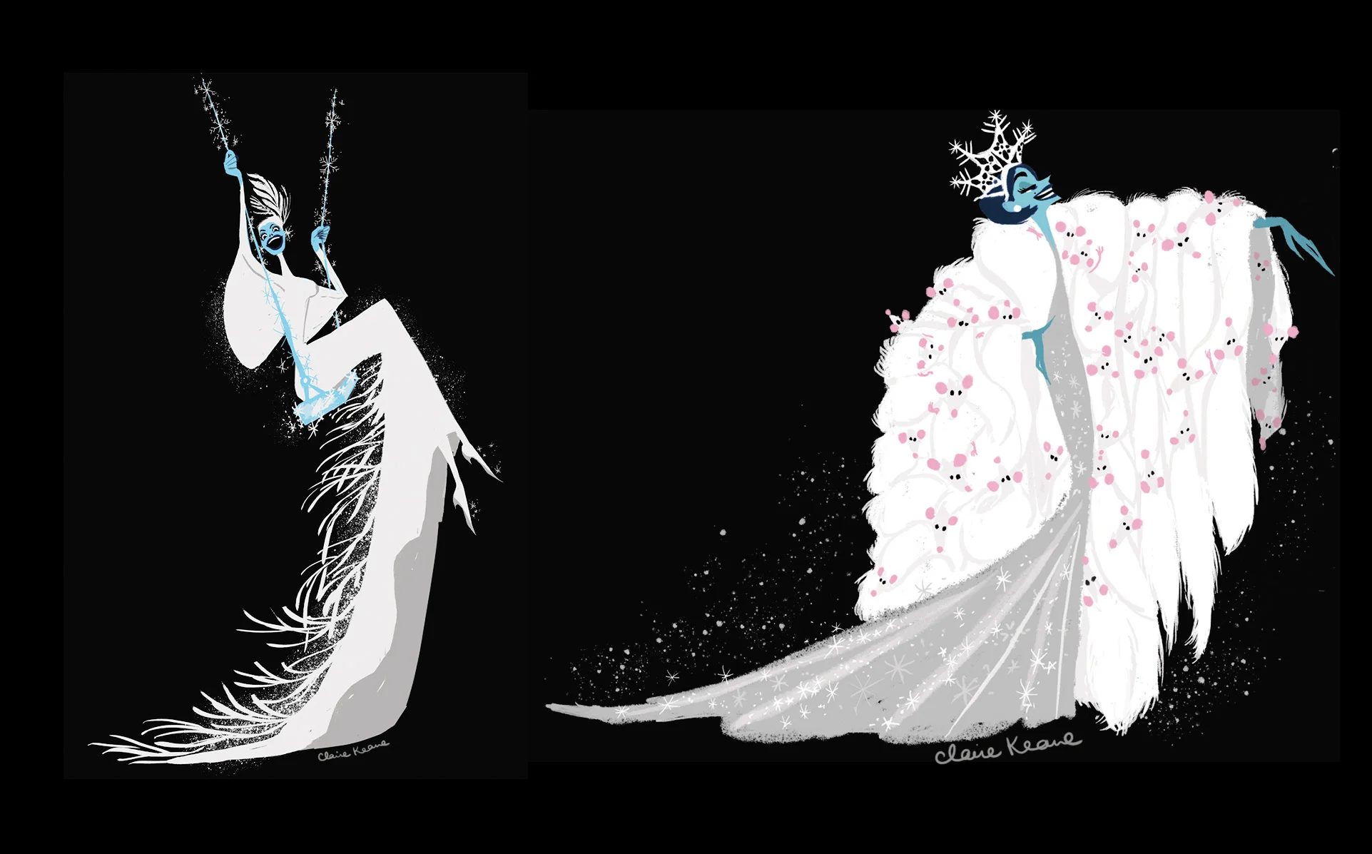 SNOW QUEEN COSTUME DESIGN // VISUAL DEVELOPMENT FOR FROZEN