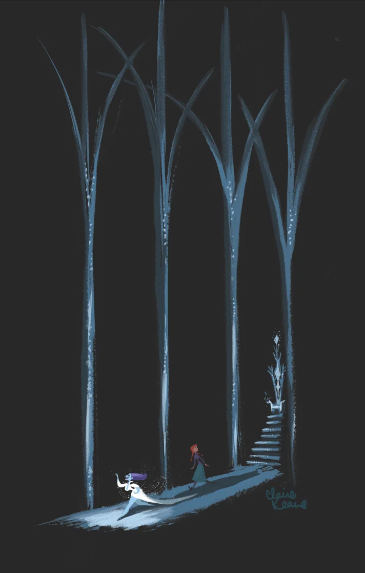 SNOW QUEEN DIVA AND ANNA VISUAL DEVELOPMENT FOR FROZEN