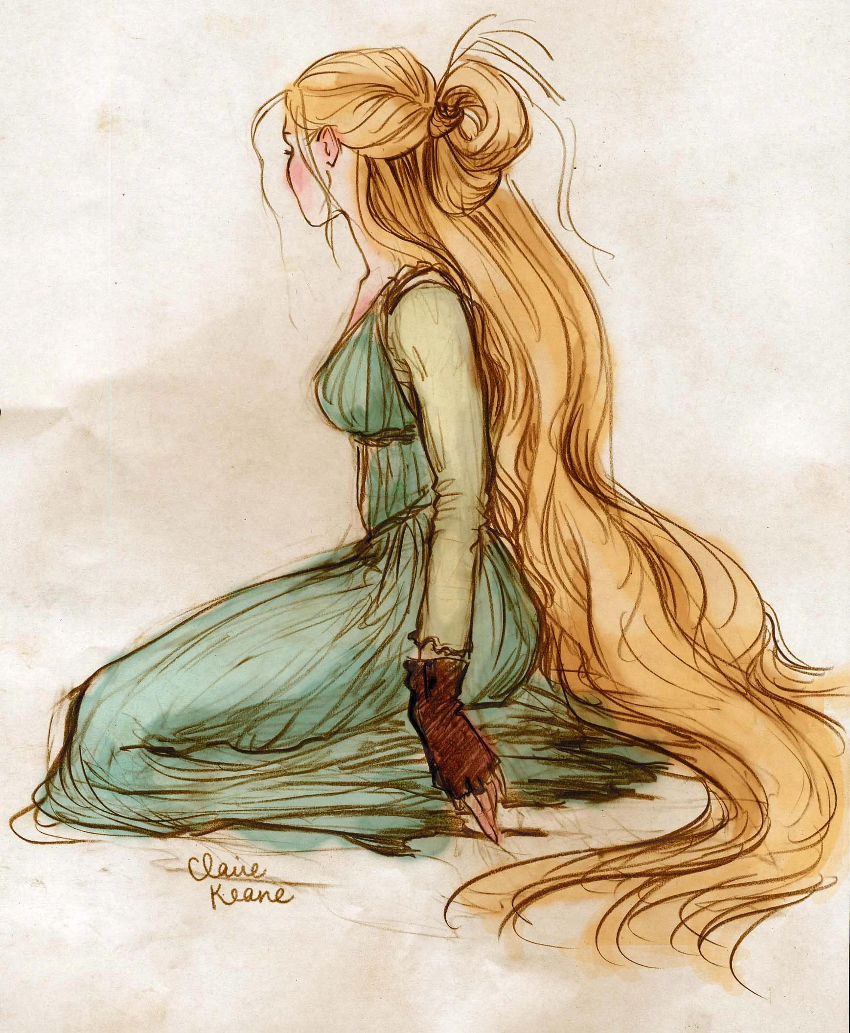 RAPUNZEL HAIR / COSTUME DESIGN VISUAL DEVELOPMENT FOR TANGLED