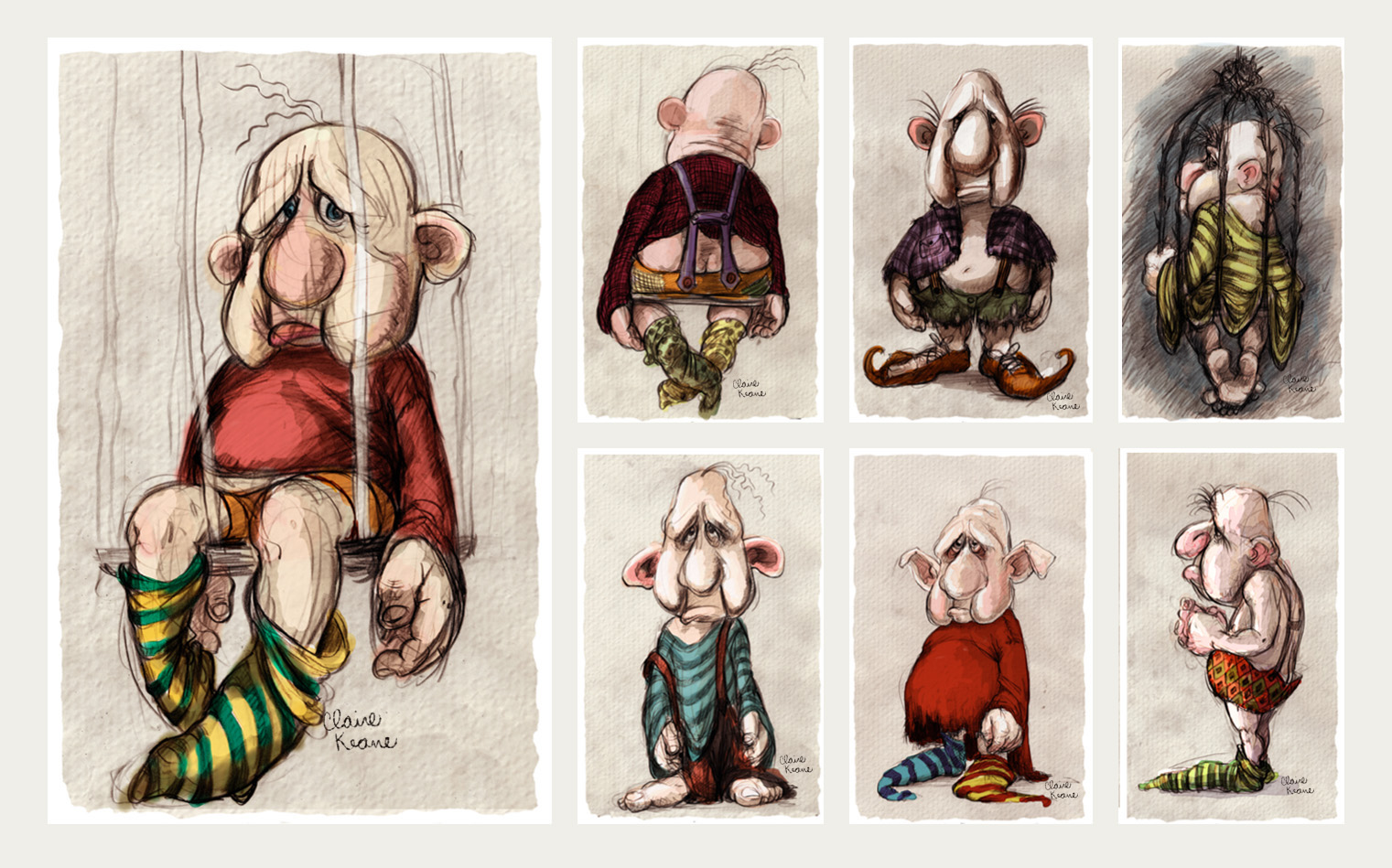 NORBERT CHARACTER - COSTUME DESIGN // VISUAL DEVELOPMENT FOR TANGLED / RAPUNZEL UNBRAIDED